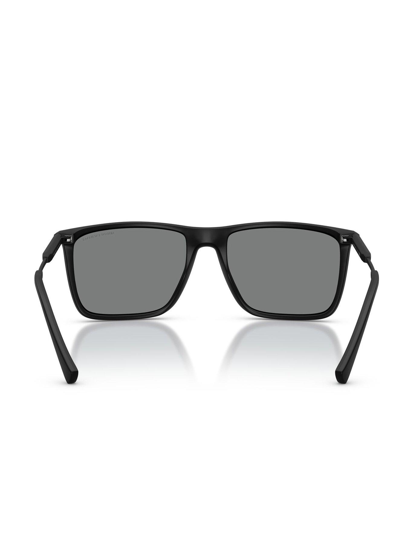 Image 4 of 4 of Armani Exchange 0Ax4160S Square Sunglasses- Black