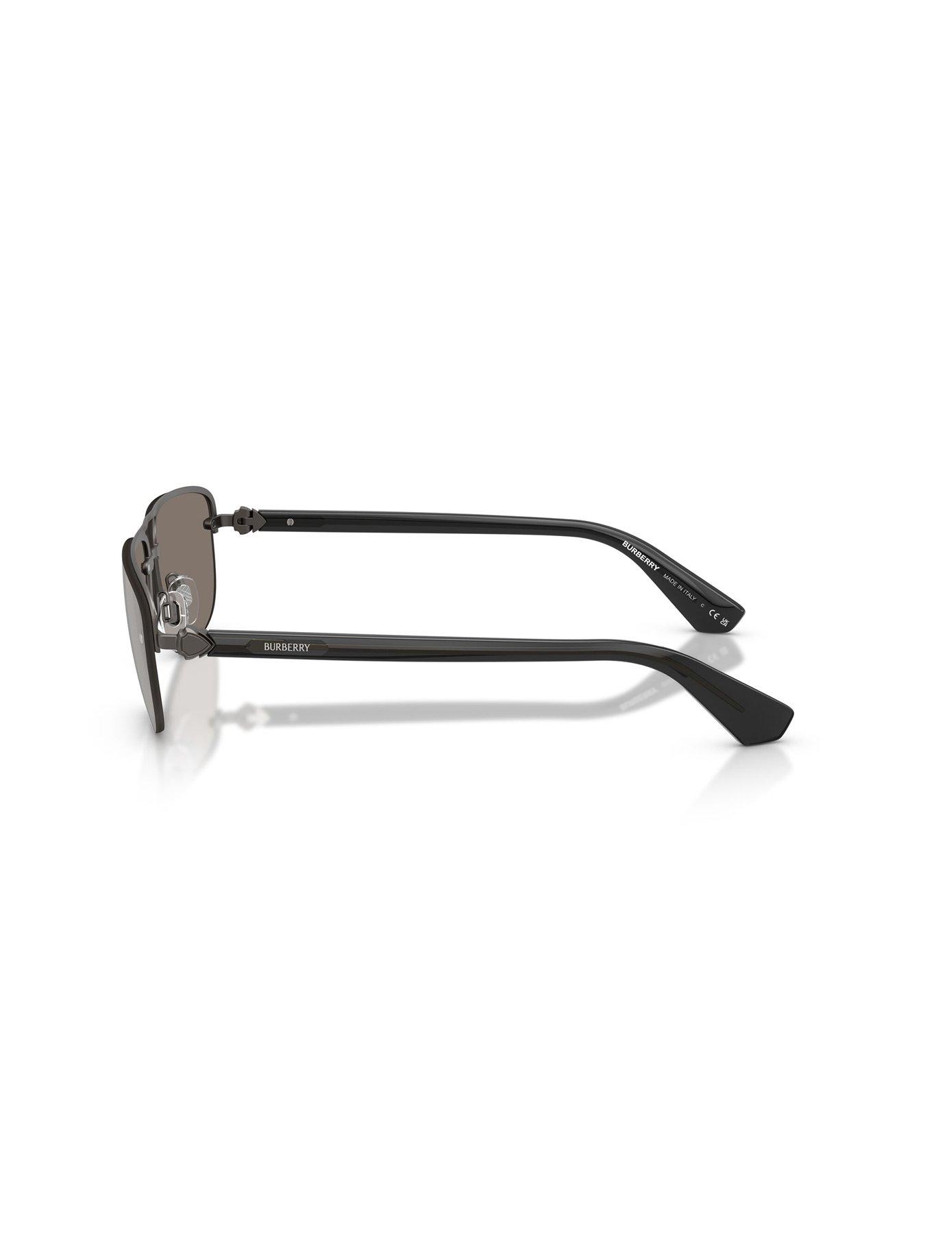 Image 2 of 4 of Burberry 0Be3164 Aviator Sunglasses- Black