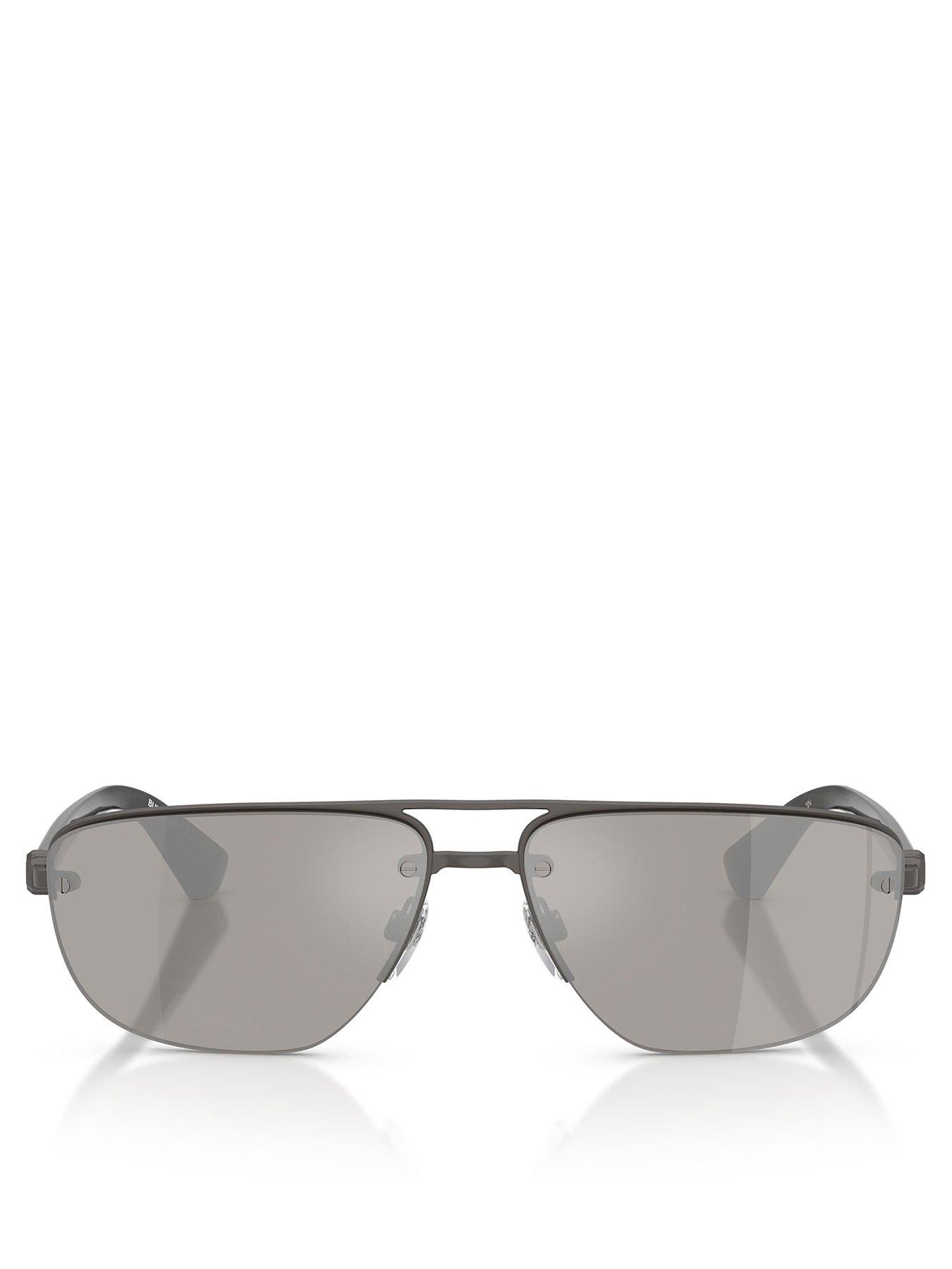 Image 3 of 4 of Burberry 0Be3164 Aviator Sunglasses- Black