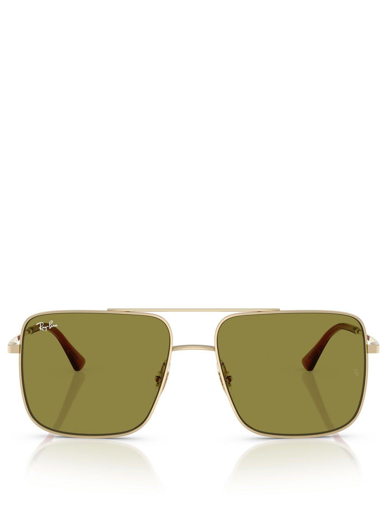 Image 3 of 4 of Ray-Ban Ray Ban 0Rb3758 Square Sunglasses- Gold