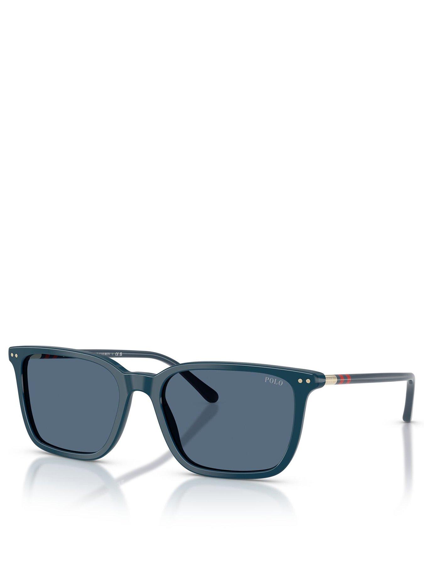 undefined 0Ph4226 Square Sunglasses- Blue