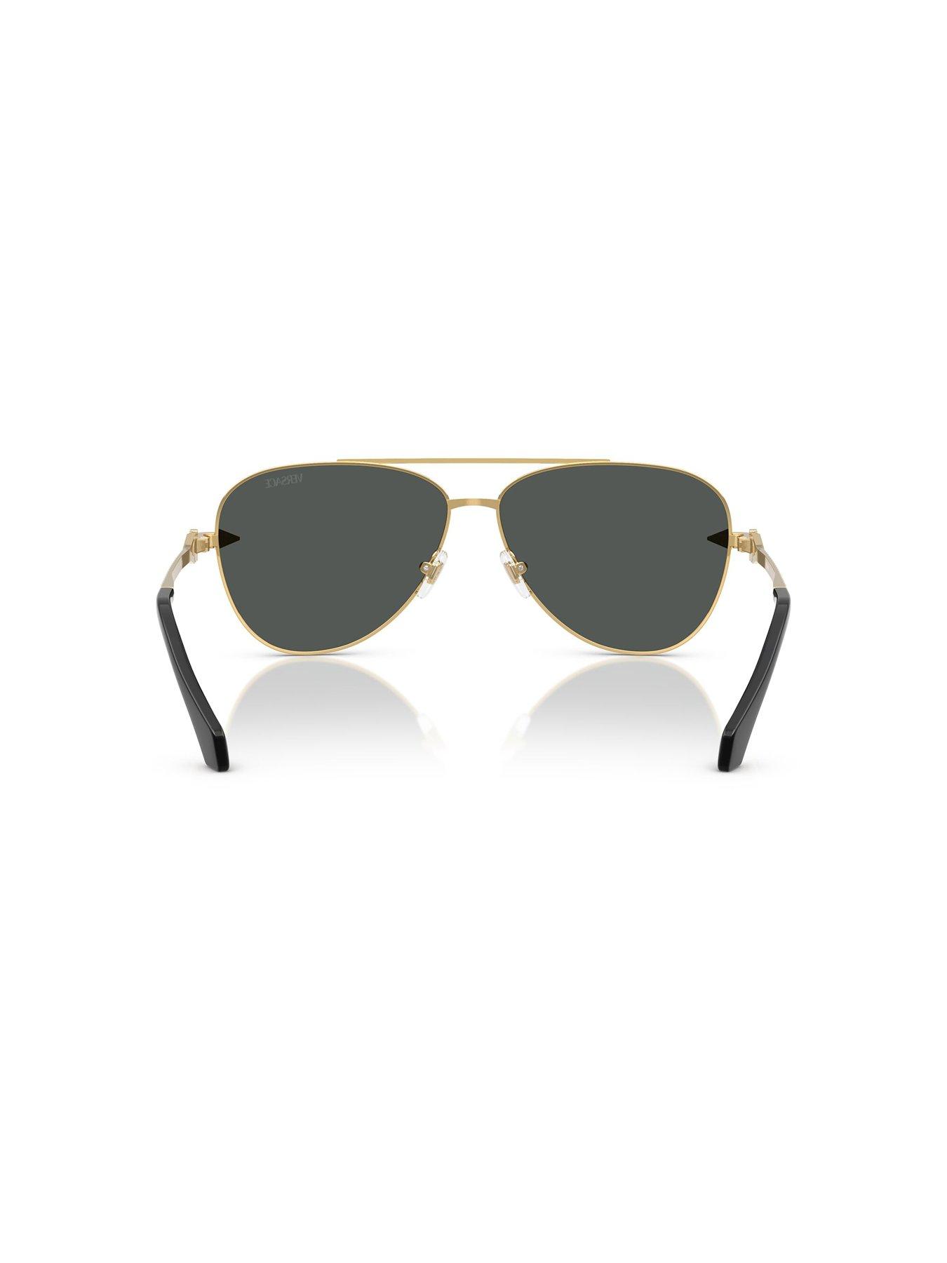 Image 4 of 4 of VERSACE 0Ve2283 Aviator Sunglasses- Gold
