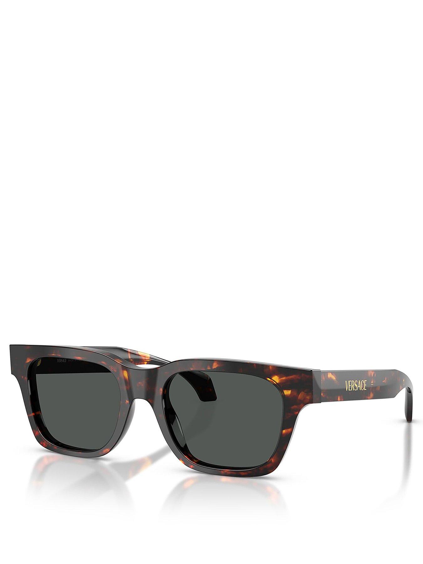 Image 1 of 4 of VERSACE 0Ve4486 Square Sunglasses- Brown