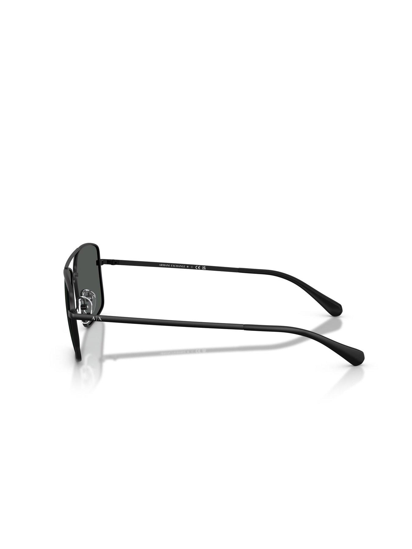 Image 2 of 4 of Armani Exchange 0Ax2054S Navigator Sunglasses- Black