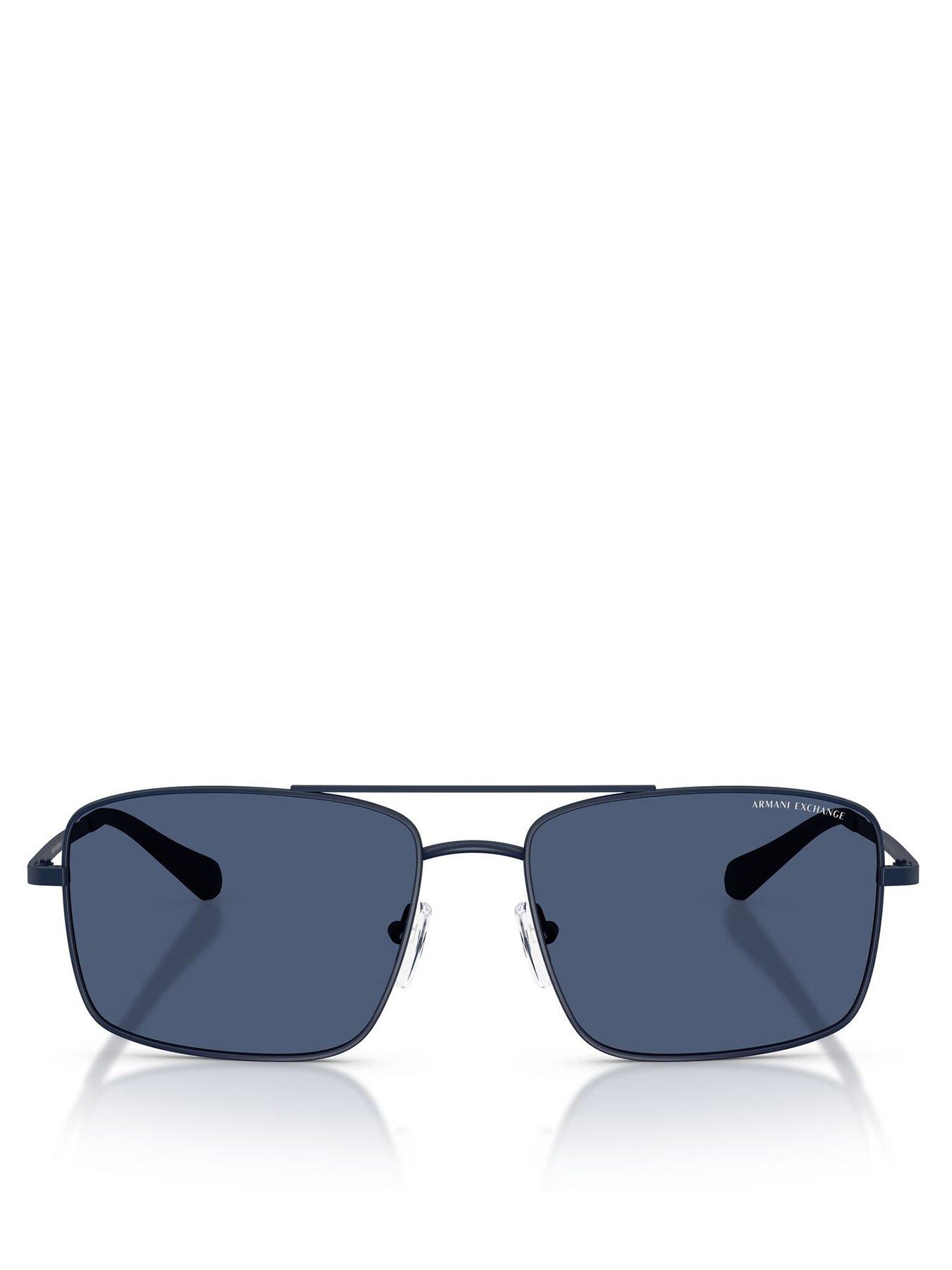 Image 3 of 4 of Armani Exchange 0Ax2054S Navigator Sunglasses- Blue