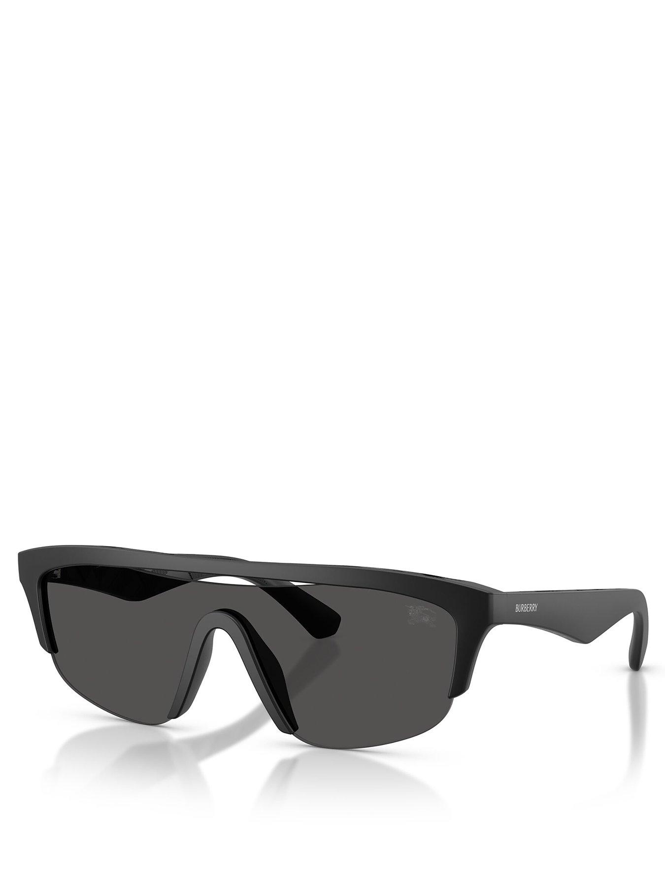 Image 1 of 4 of Burberry 0Be4460U Visor Sunglasses- Black