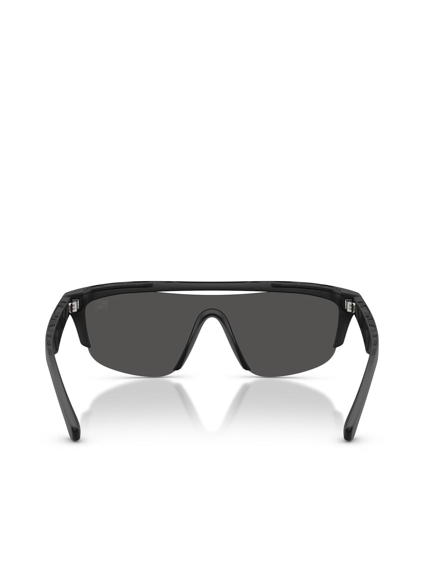Image 4 of 4 of Burberry 0Be4460U Visor Sunglasses- Black