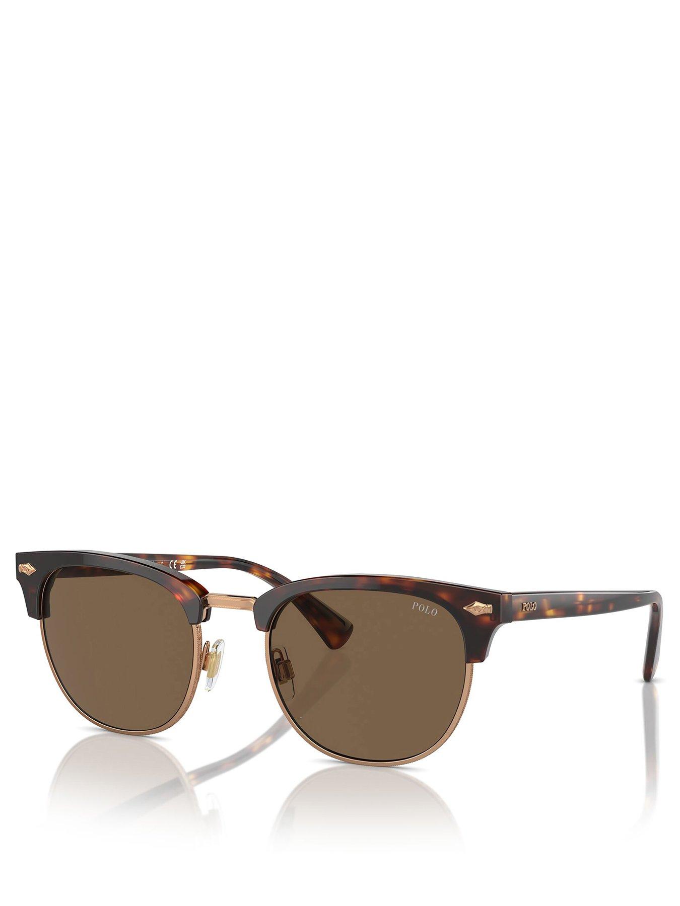 Polo Ralph Lauren 0Ph4217 Clubmaster Square Sunglasses- Brown