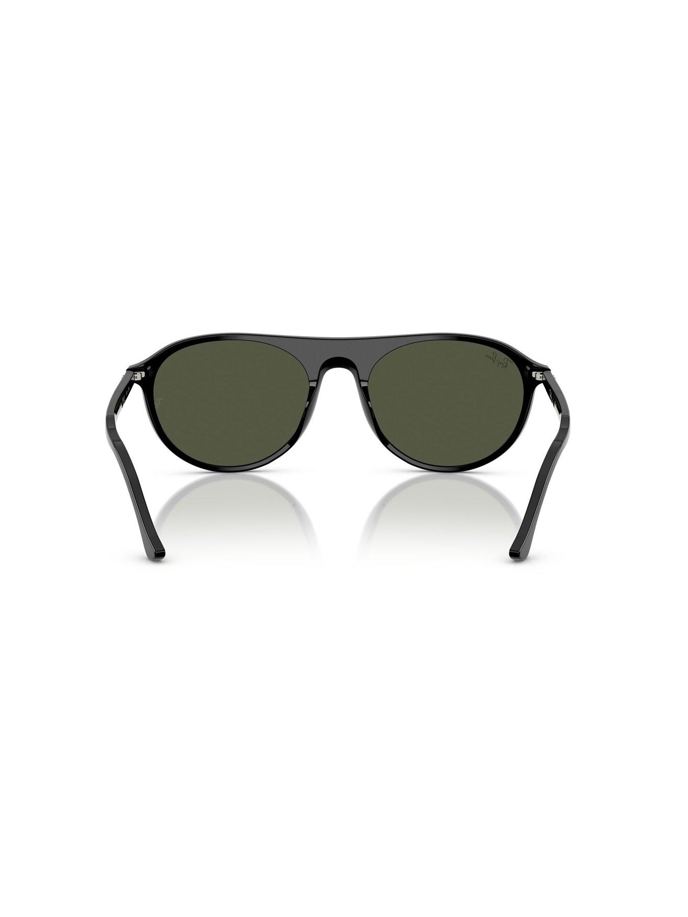 Image 4 of 4 of Ray-Ban Ray Ban 0Rb2215 Round Sunglasses- Black