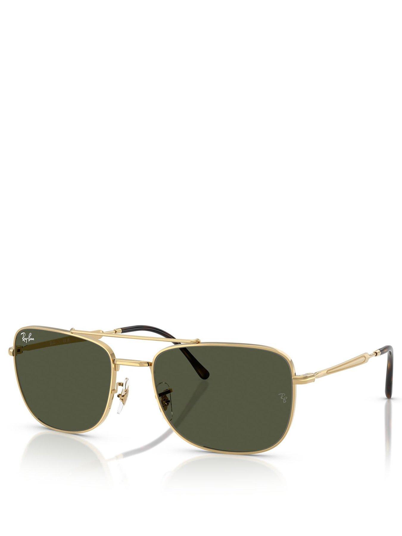 undefined Ray Ban 0Rb3755 Square Sunglasses- Gold