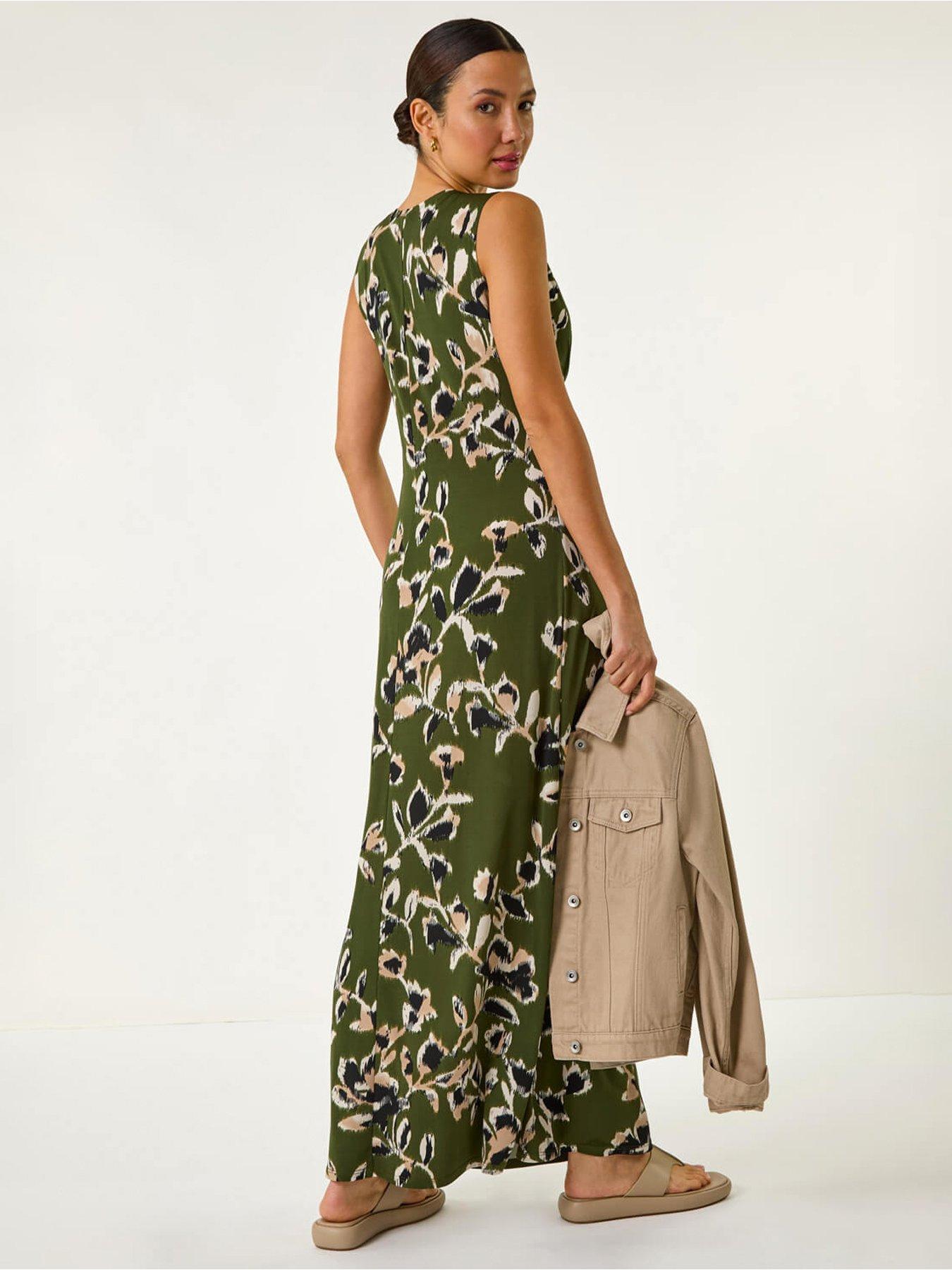 roman-leaf-print-twist-front-maxi-dressstillFront