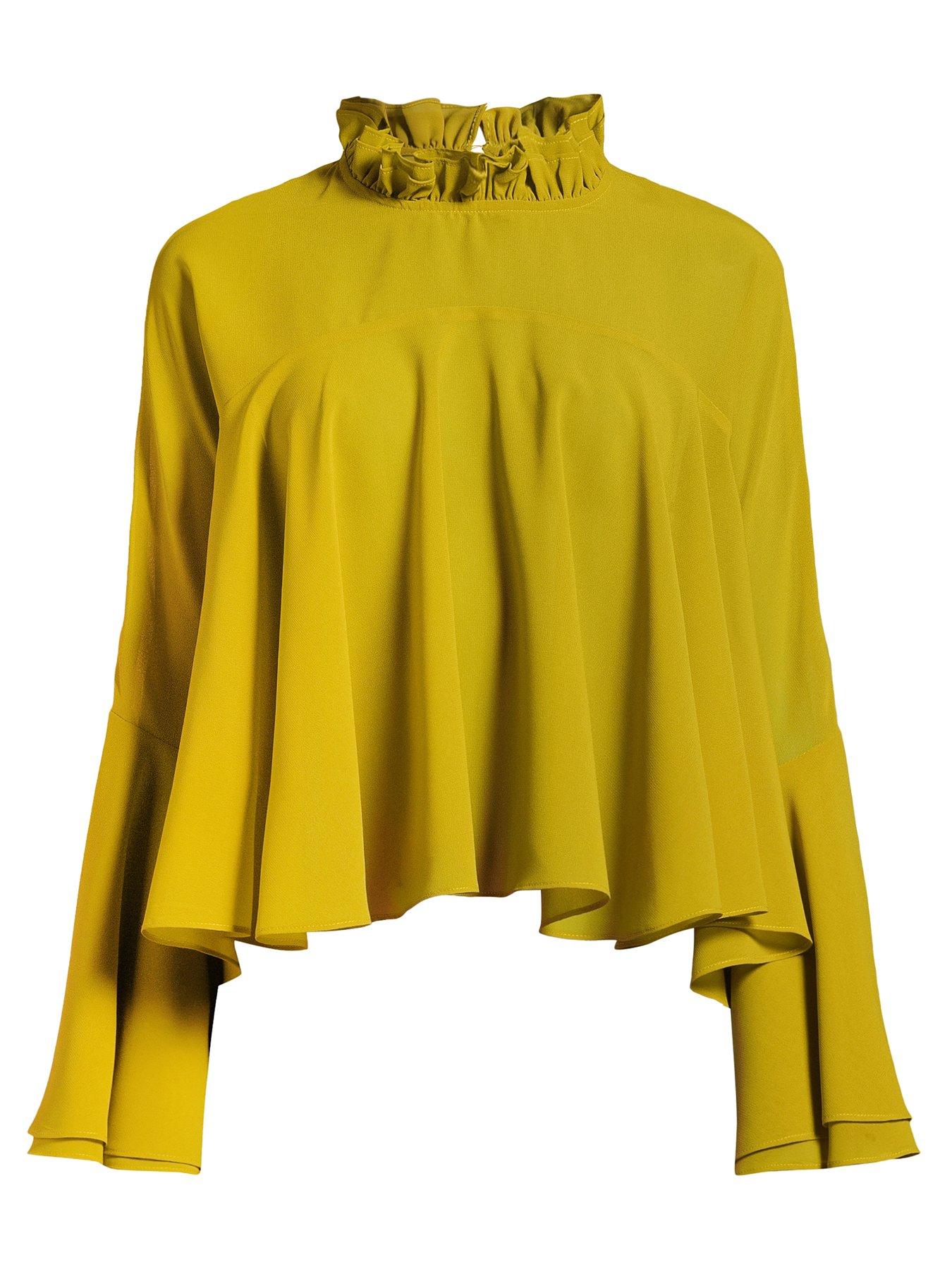 Image 7 of 7 of The Very Collection Cape Blouse&nbsp;- Yellow