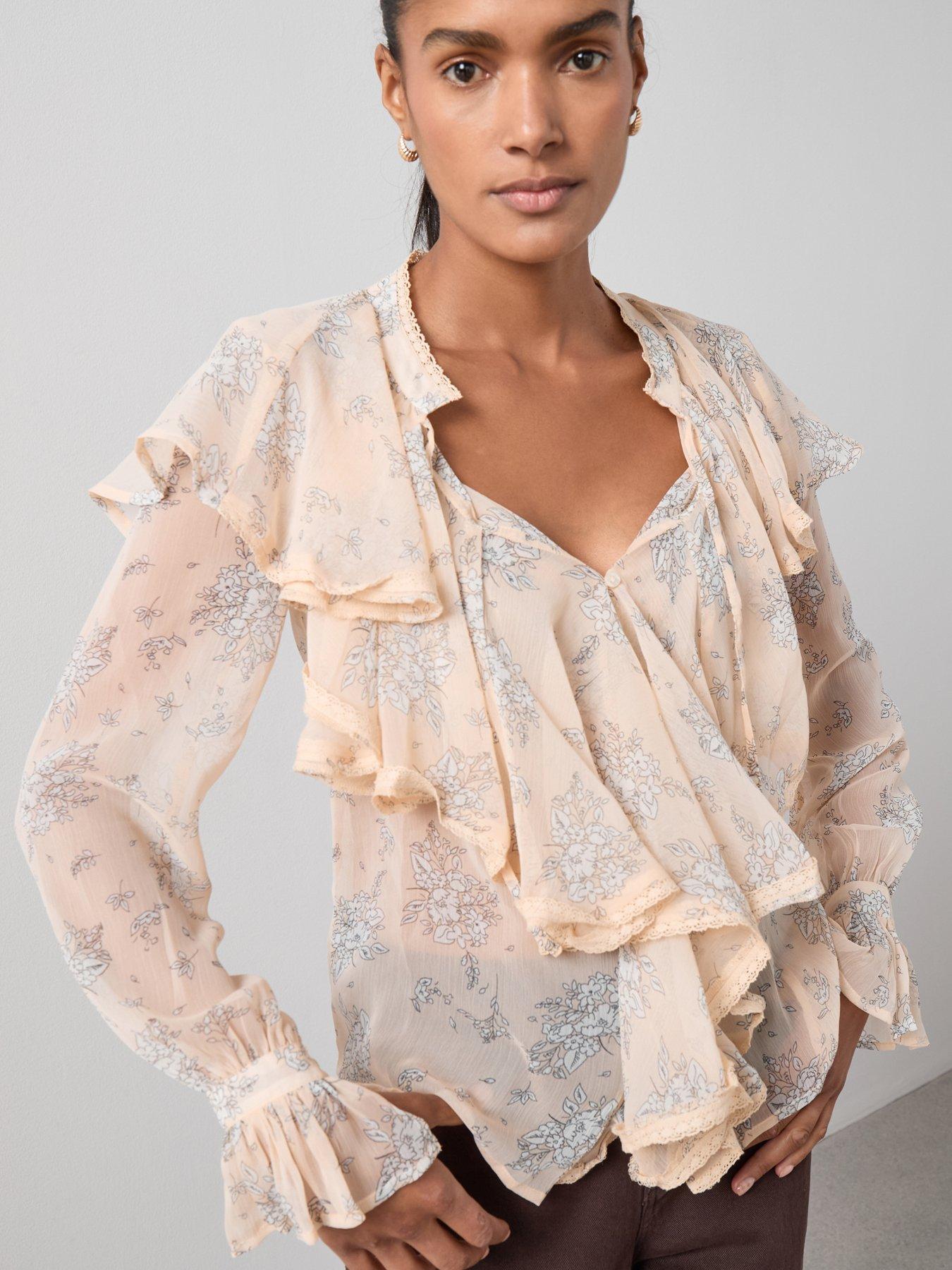 the-very-collection-ruffle-detail-chiffon-blouse-cream