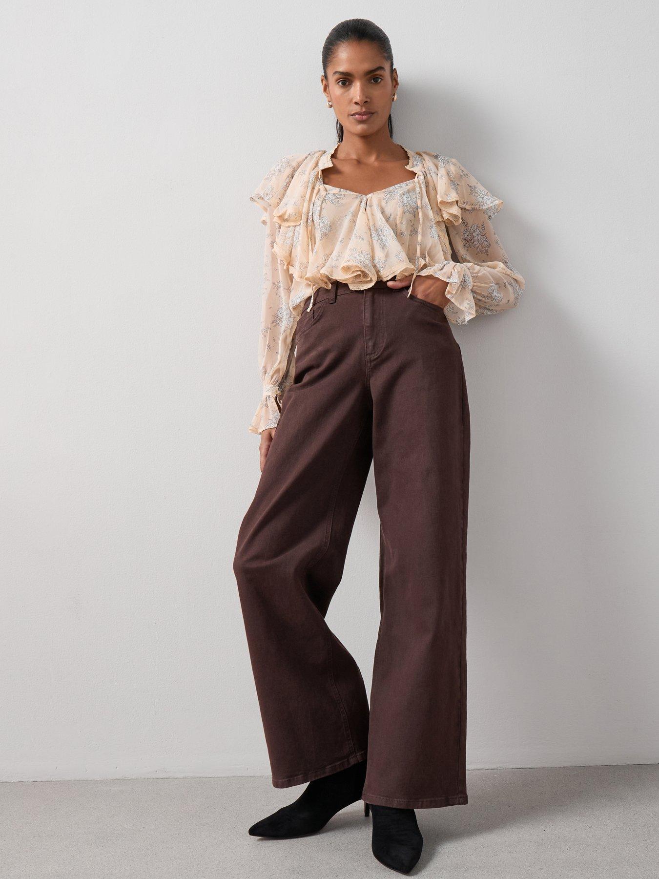 the-very-collection-ruffle-detail-chiffon-blouse-creamback