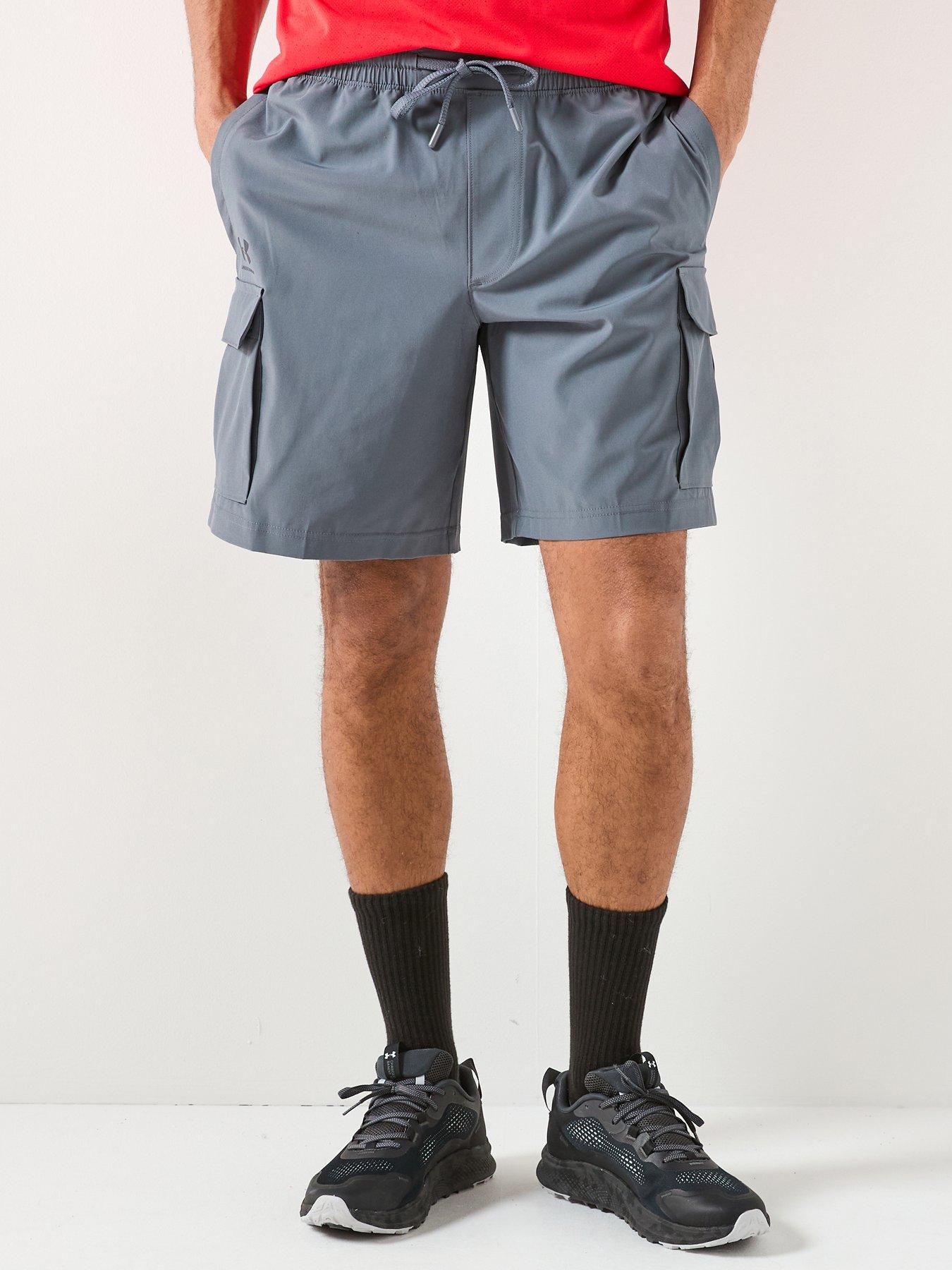 under-armour-mens-training-woven-cargo-shorts-grey
