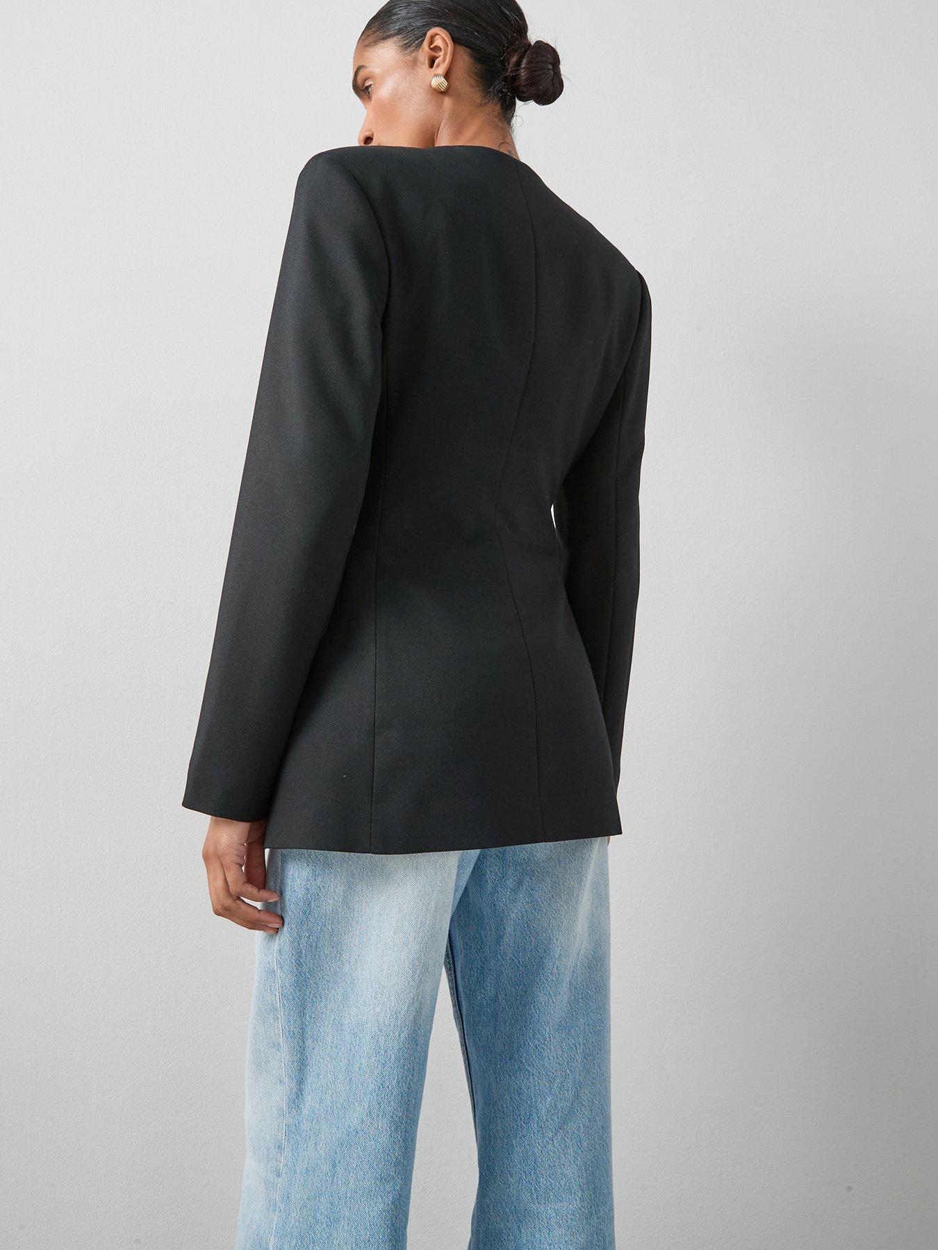the-very-collection-structured-round-neck-double-breasted-blazer-blackdetail