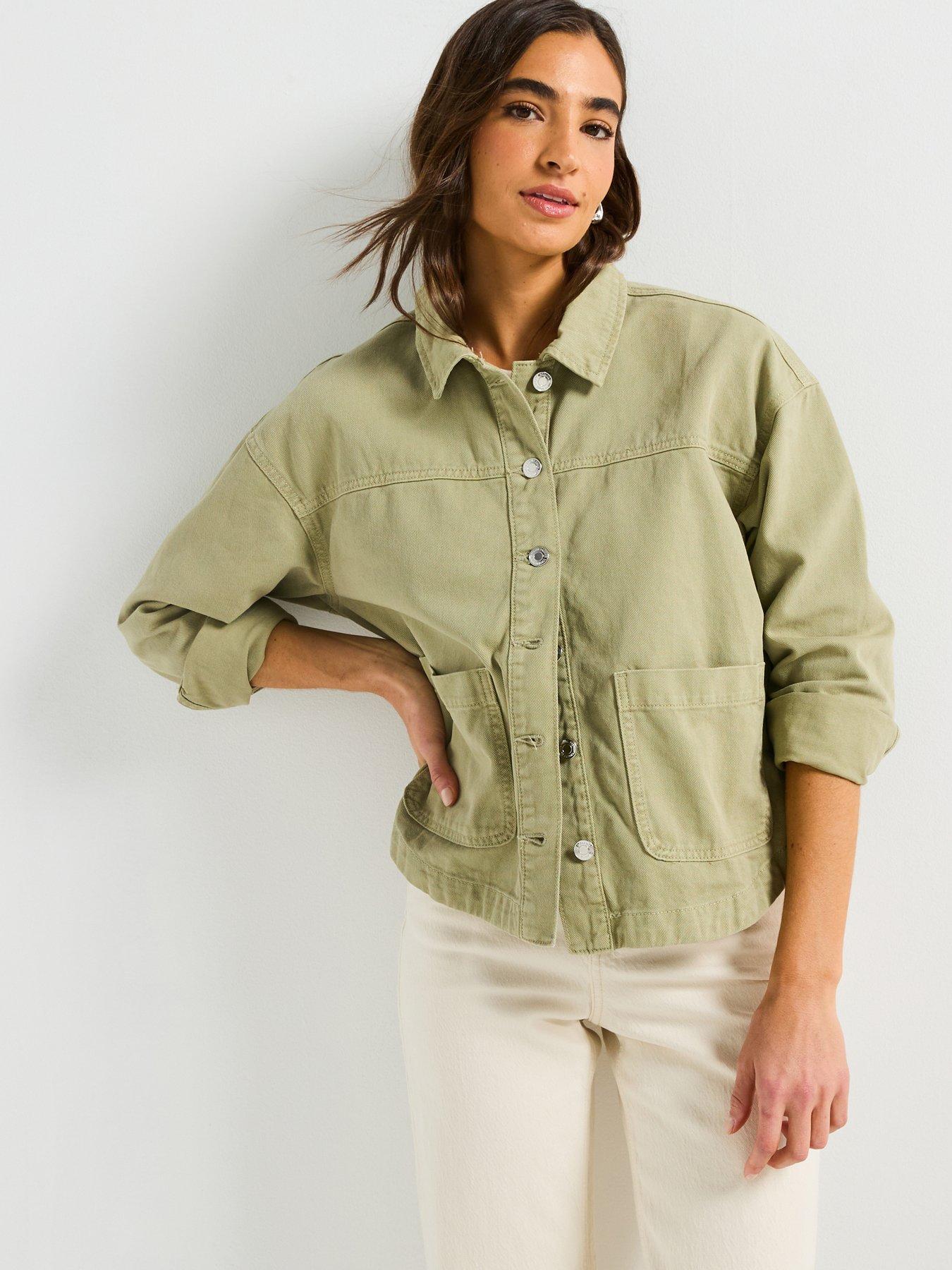 vero-moda-jamie-long-sleeve-denim-shacket-green