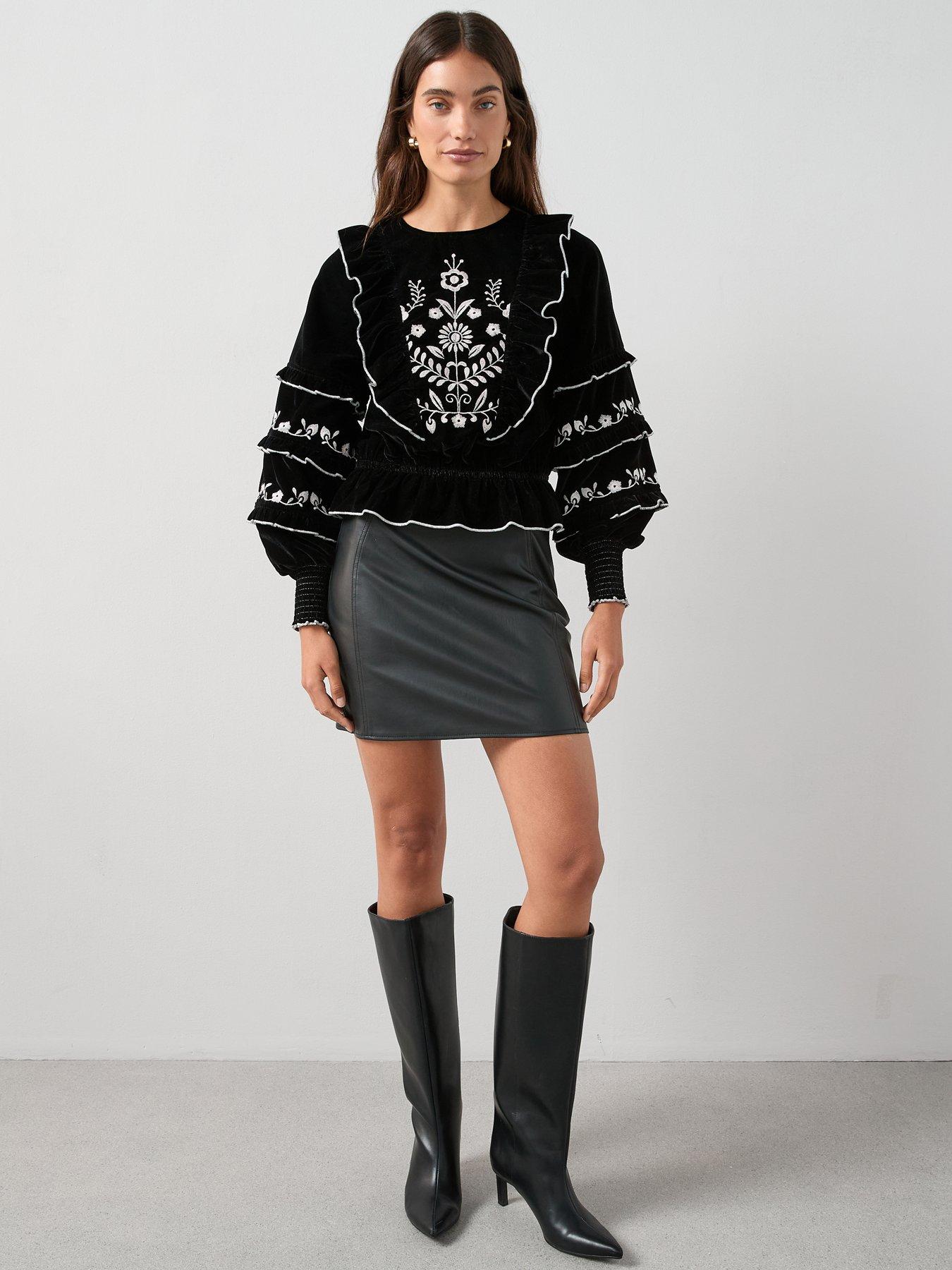 the-very-collection-velvet-embroidered-blouse-blackback
