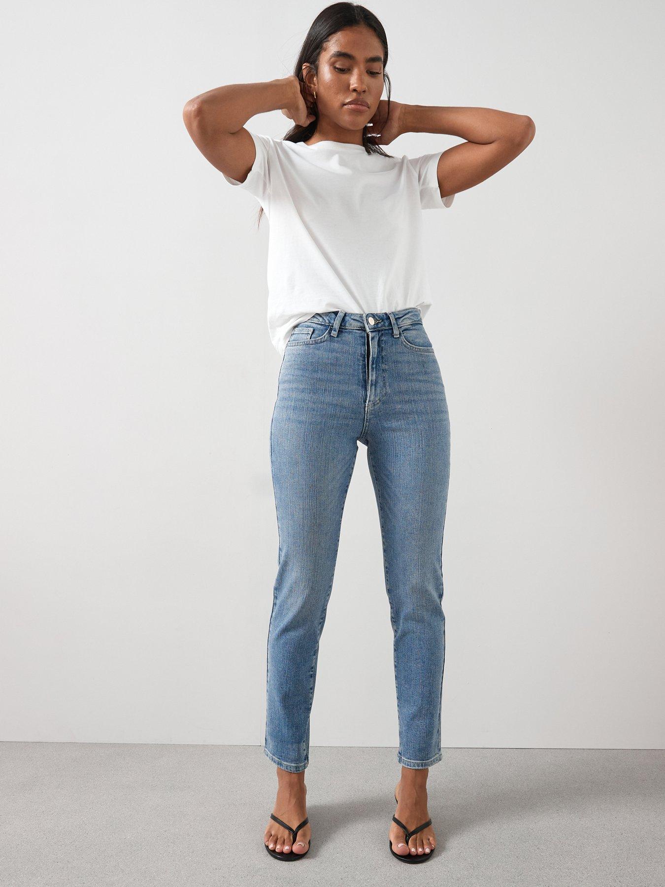 The Very Collection High Waist Slim Stretch Jeans - Mid Wash