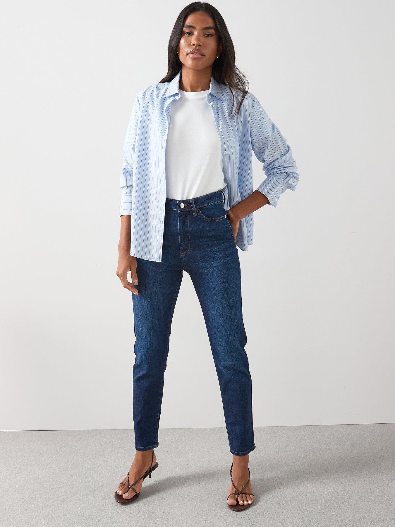 The Very Collection High Waist Slim Stretch Jeans - Dark Wash