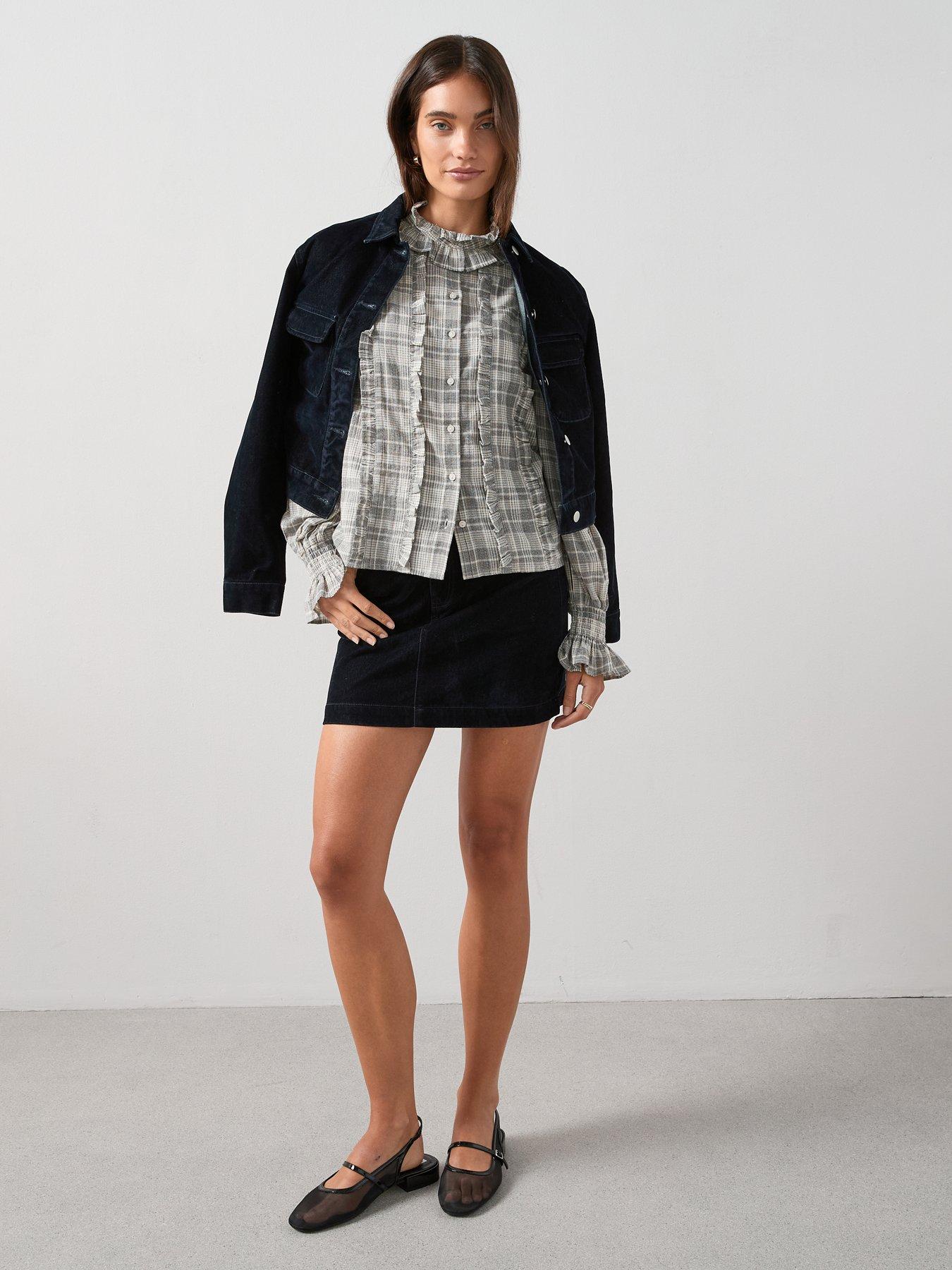 the-very-collection-checked-frill-detail-shirt-printback