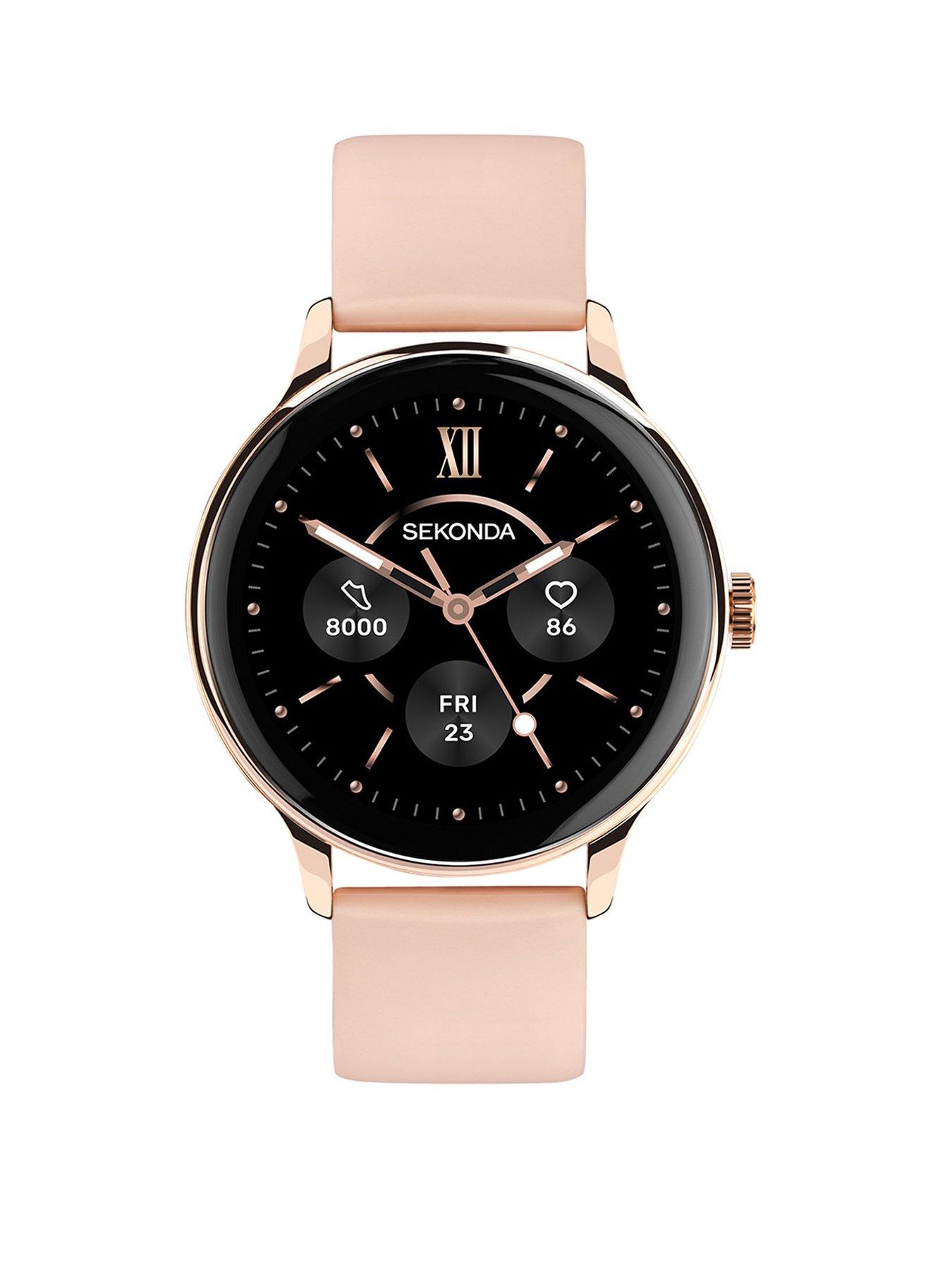 Sekonda Women's Flex Plus Pink Silicone Bracelet with AMOLED Dial Smartwatch