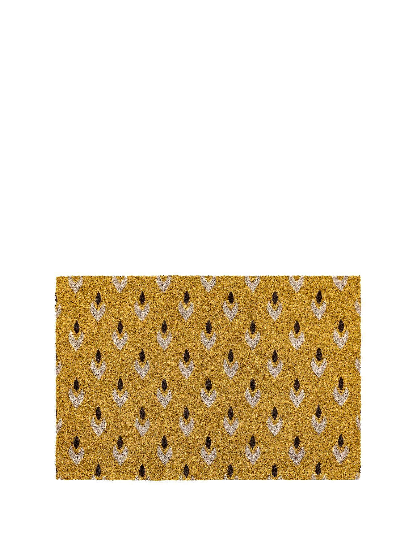 gallery-direct-ikat-ochre-coir-doormat-600x900mmstillFront