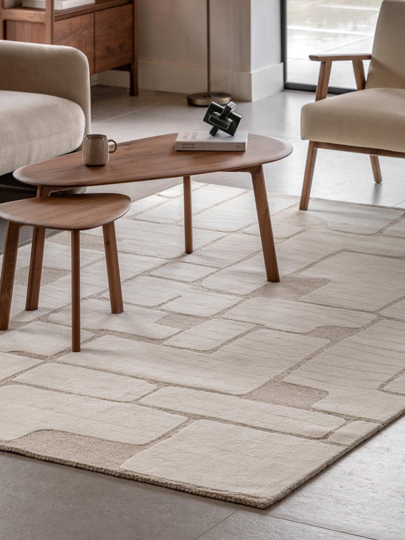 undefined Montauk Tufted Graphic Rug 2000x2900mm - Ivory