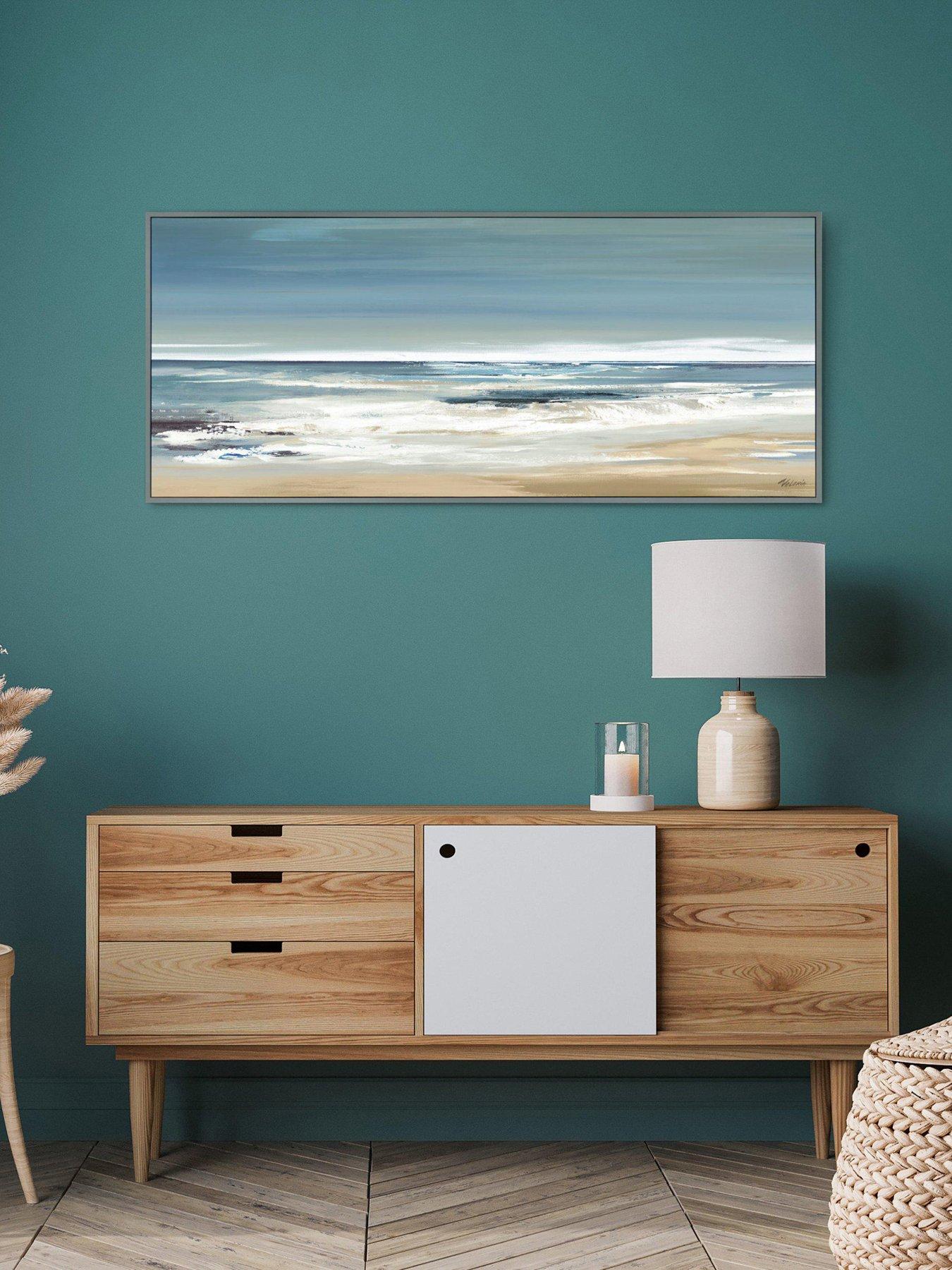 undefined Along The Coastline Framed Canvas Wall Art