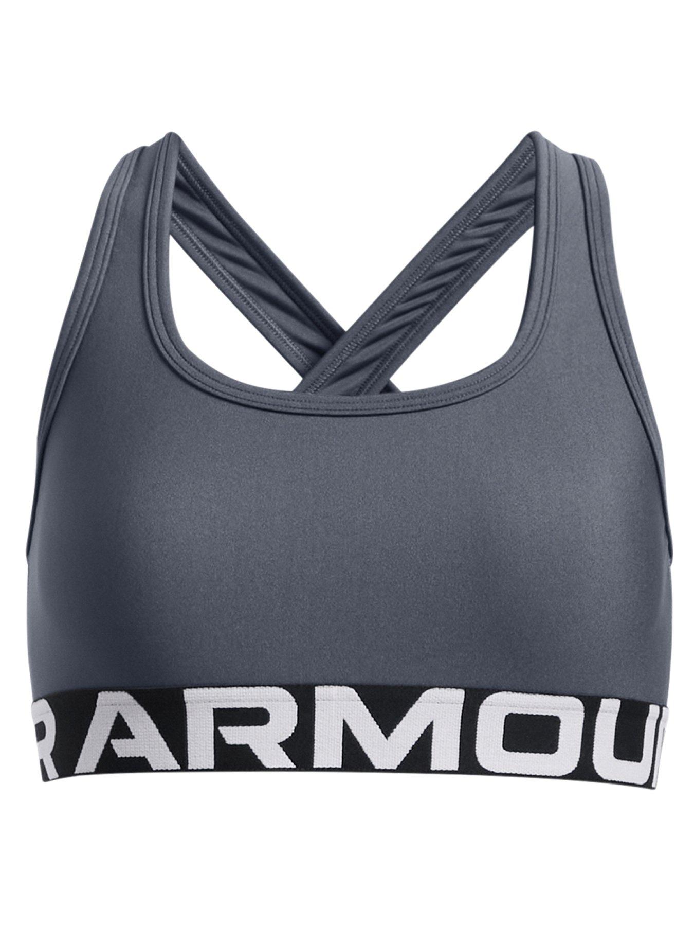 Image 1 of 2 of UNDER ARMOUR Girls Training G Crossback Bra - Grey