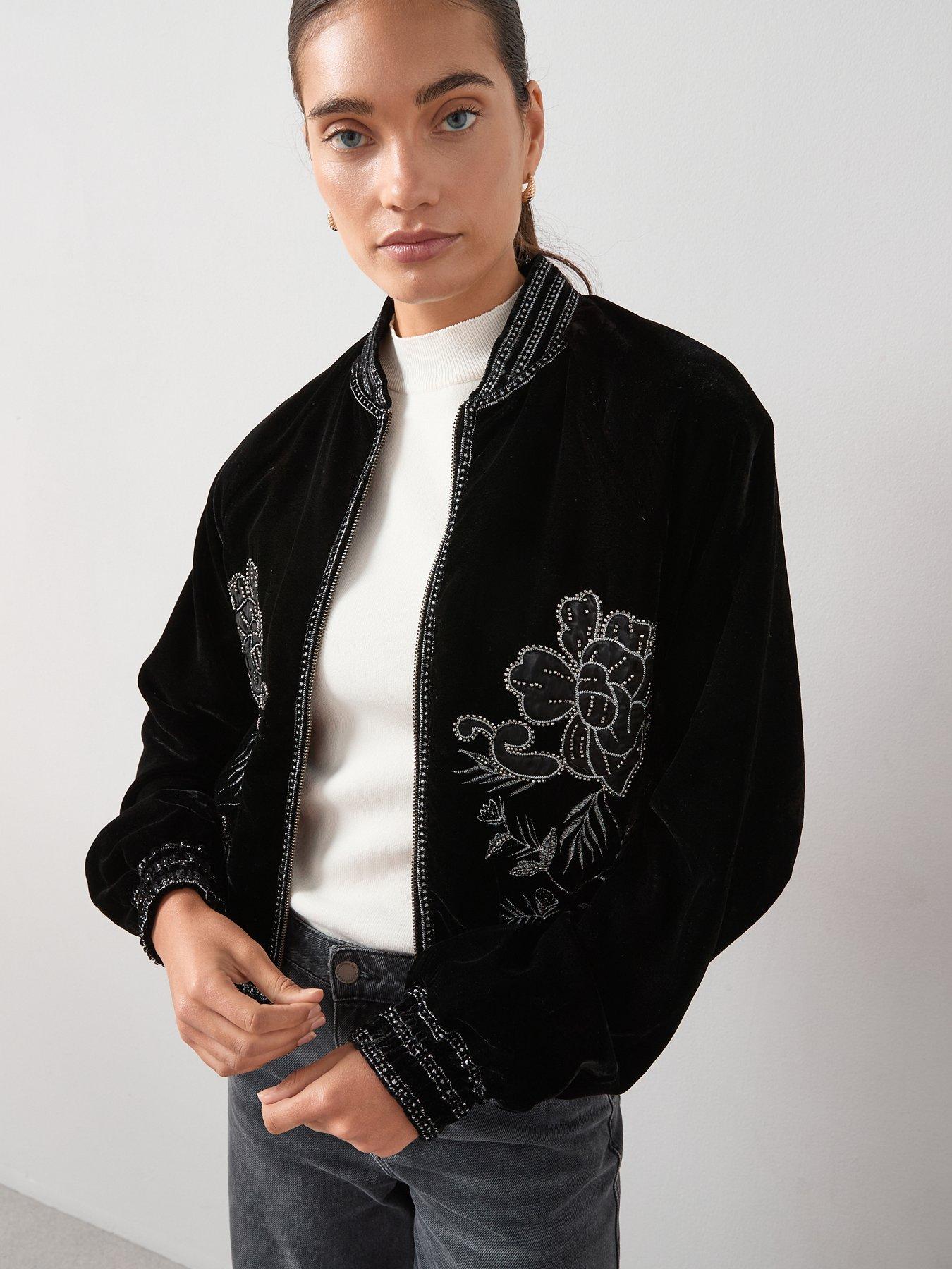 the-very-collection-velvet-embroidered-bomber-jacket-blackfront