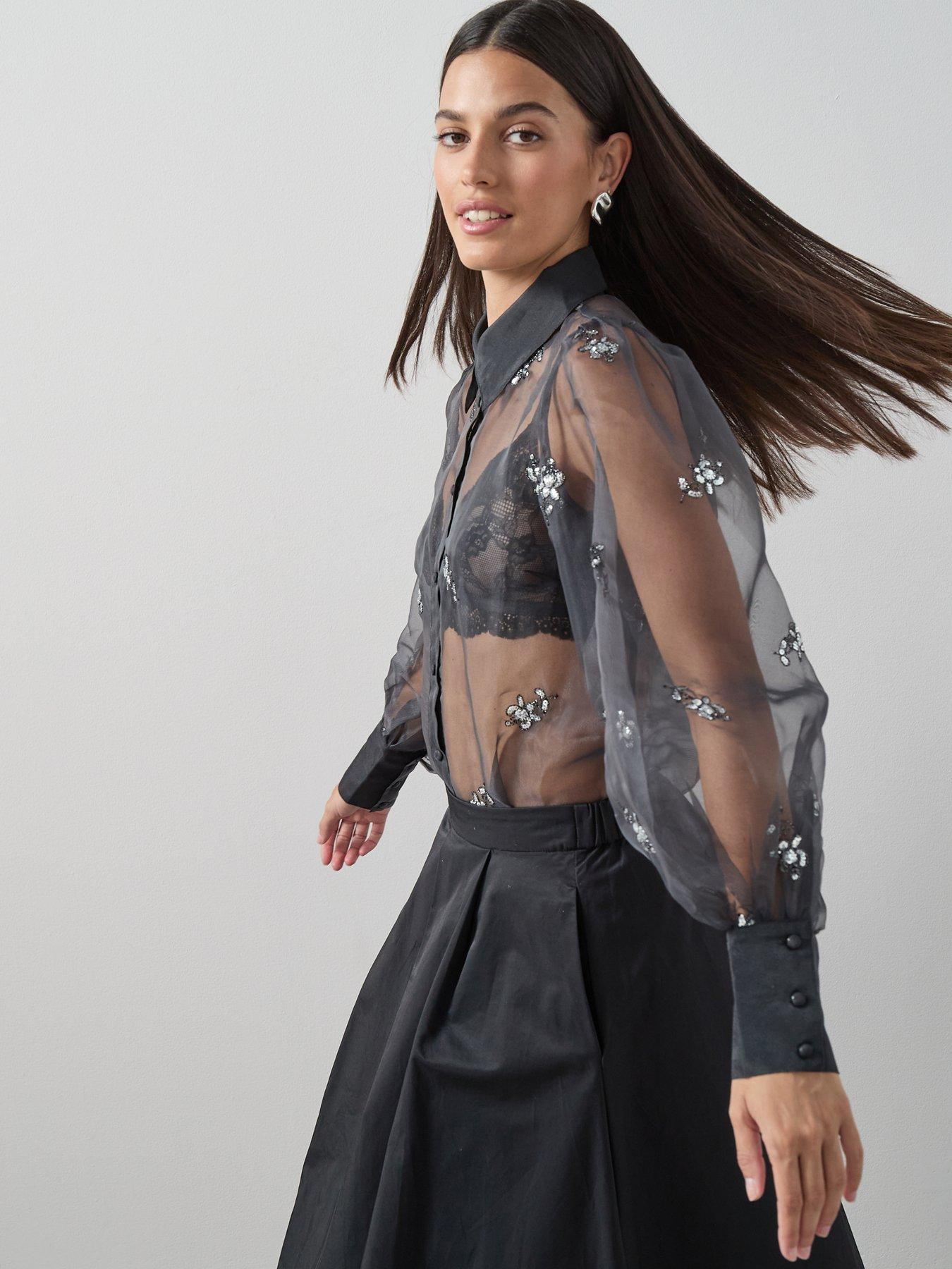 the-very-collection-embellished-organza-button-up-shirt-greydetail