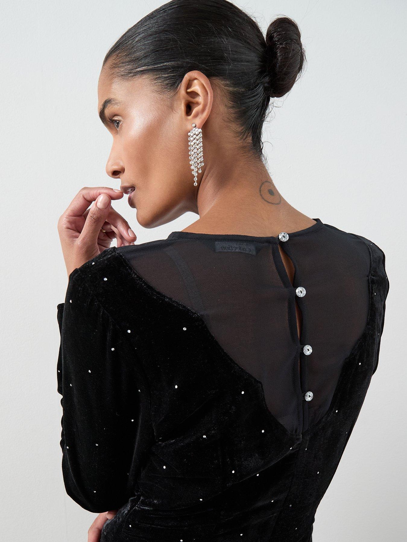 the-very-collection-mesh-panel-velvet-top-blackoutfit