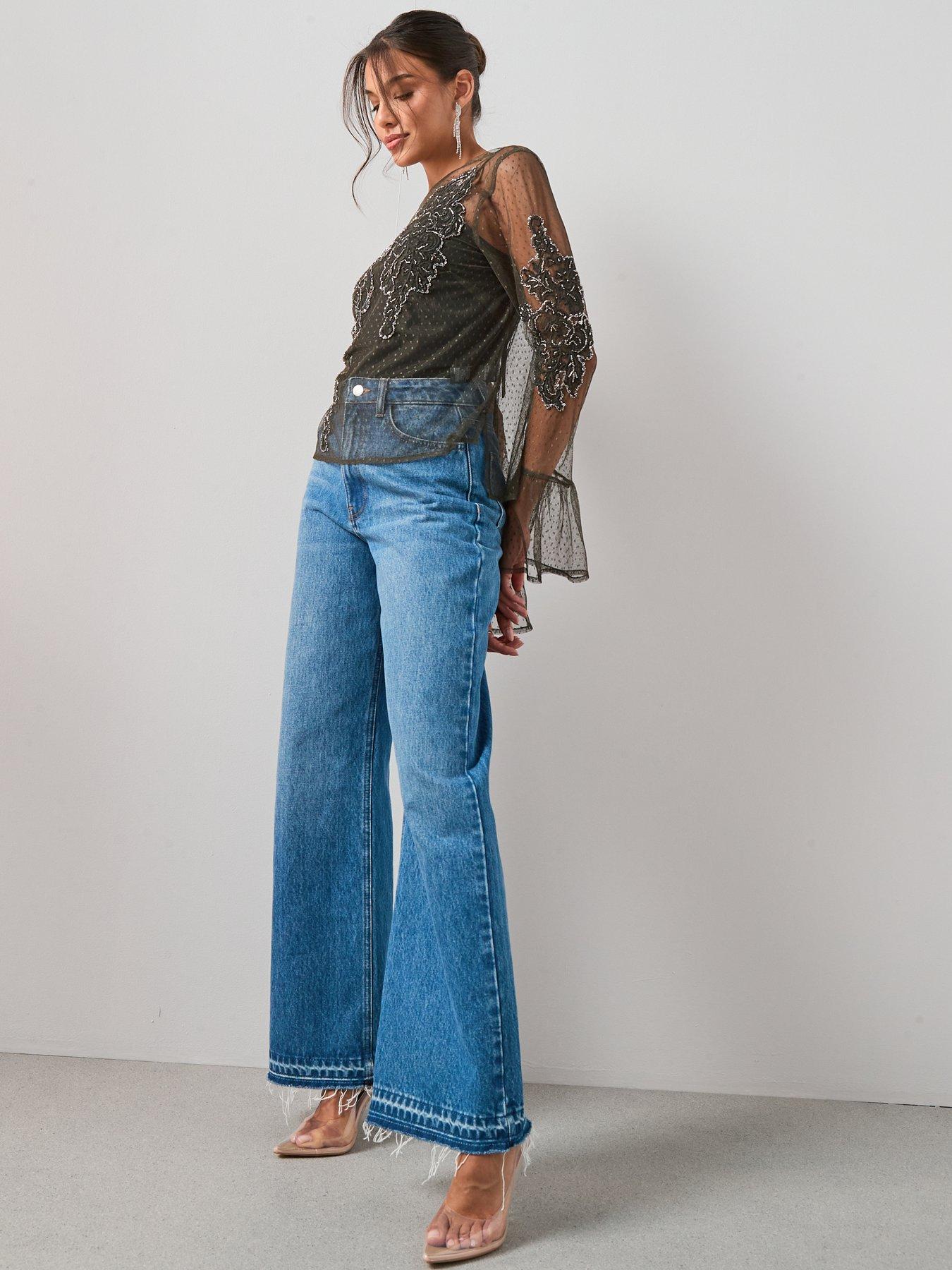 the-very-collection-embellished-broderie-detail-mesh-tie-blouse-greenstillFront