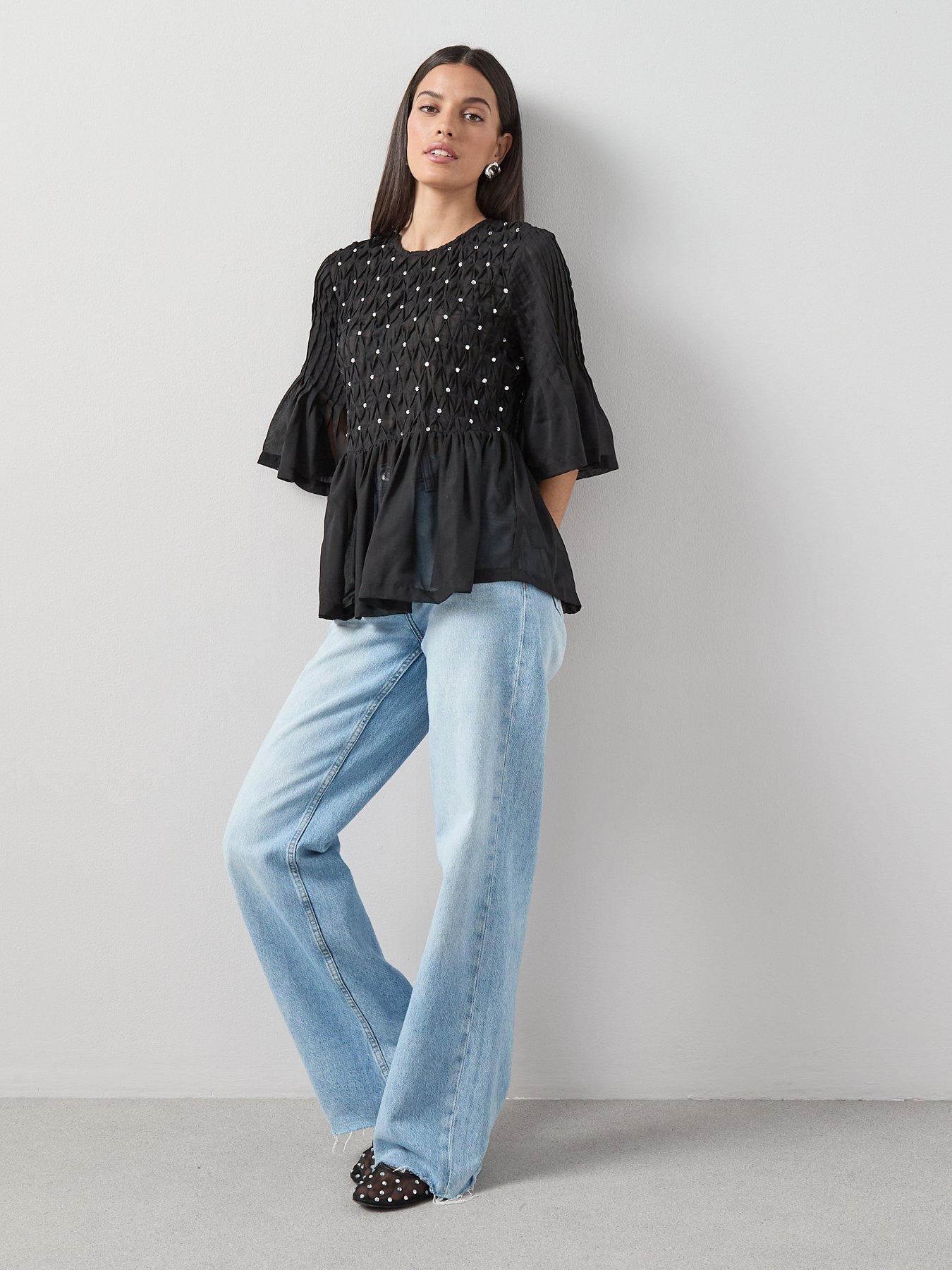 the-very-collection-embellished-peplum-top-blackback