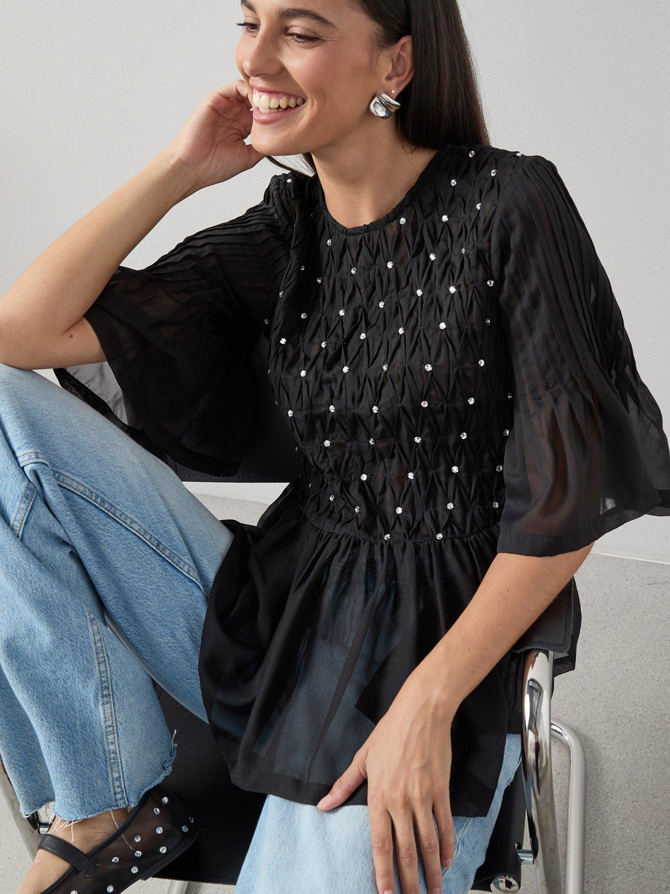 the-very-collection-embellished-peplum-top-blackdetail