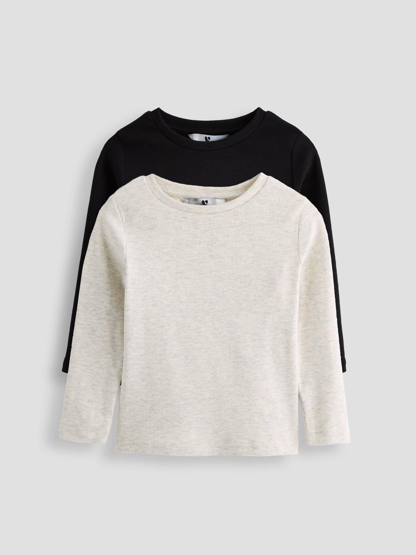Image 1 of 5 of The Very Collection Girls 2 Long Sleeve Pack Tops - Multi