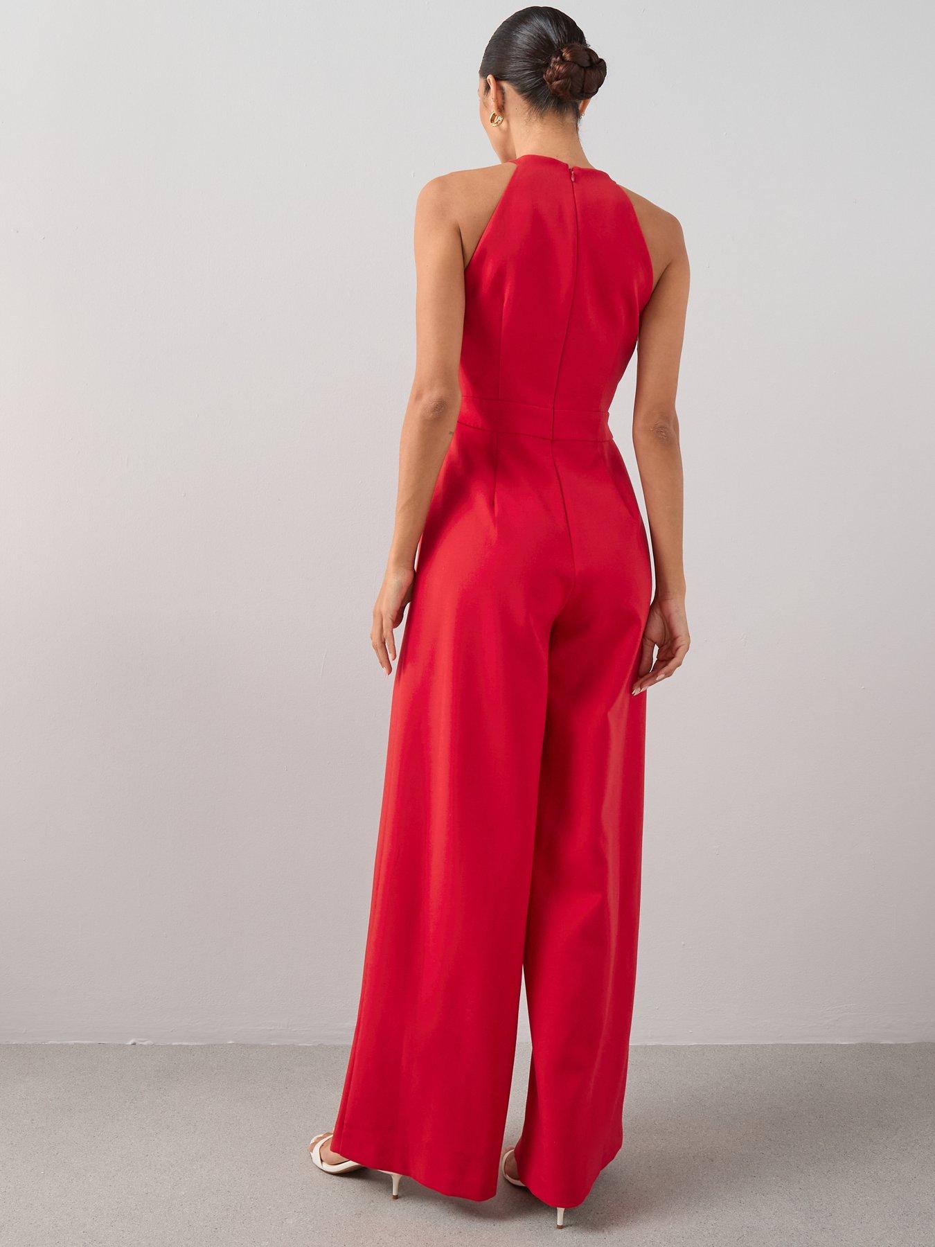 the-very-collection-gem-embellished-halter-jumpsuit-redstillFront