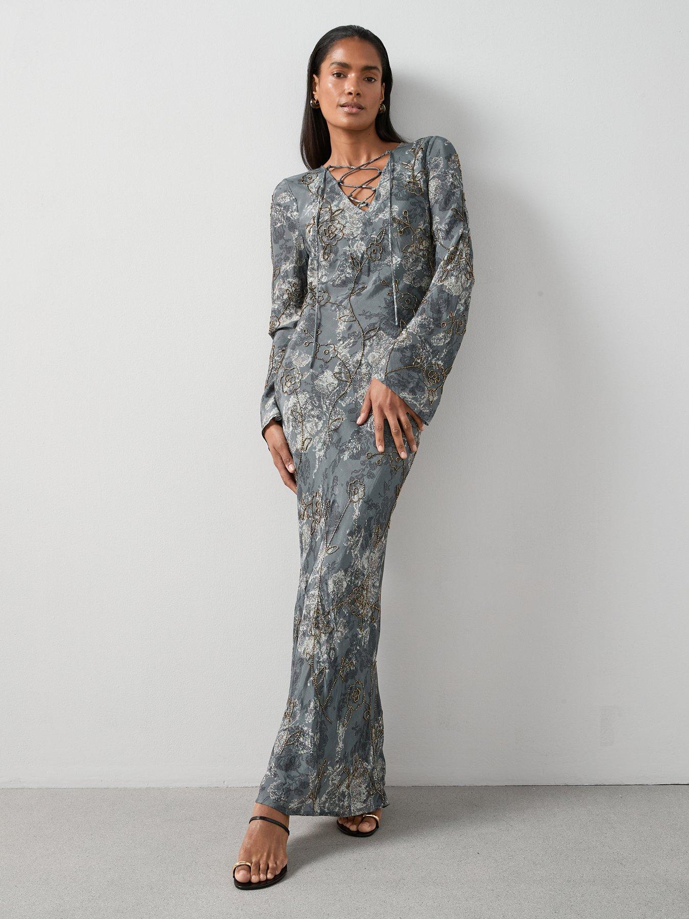the-very-collection-embellished-lattice-front-maxi-dress-print