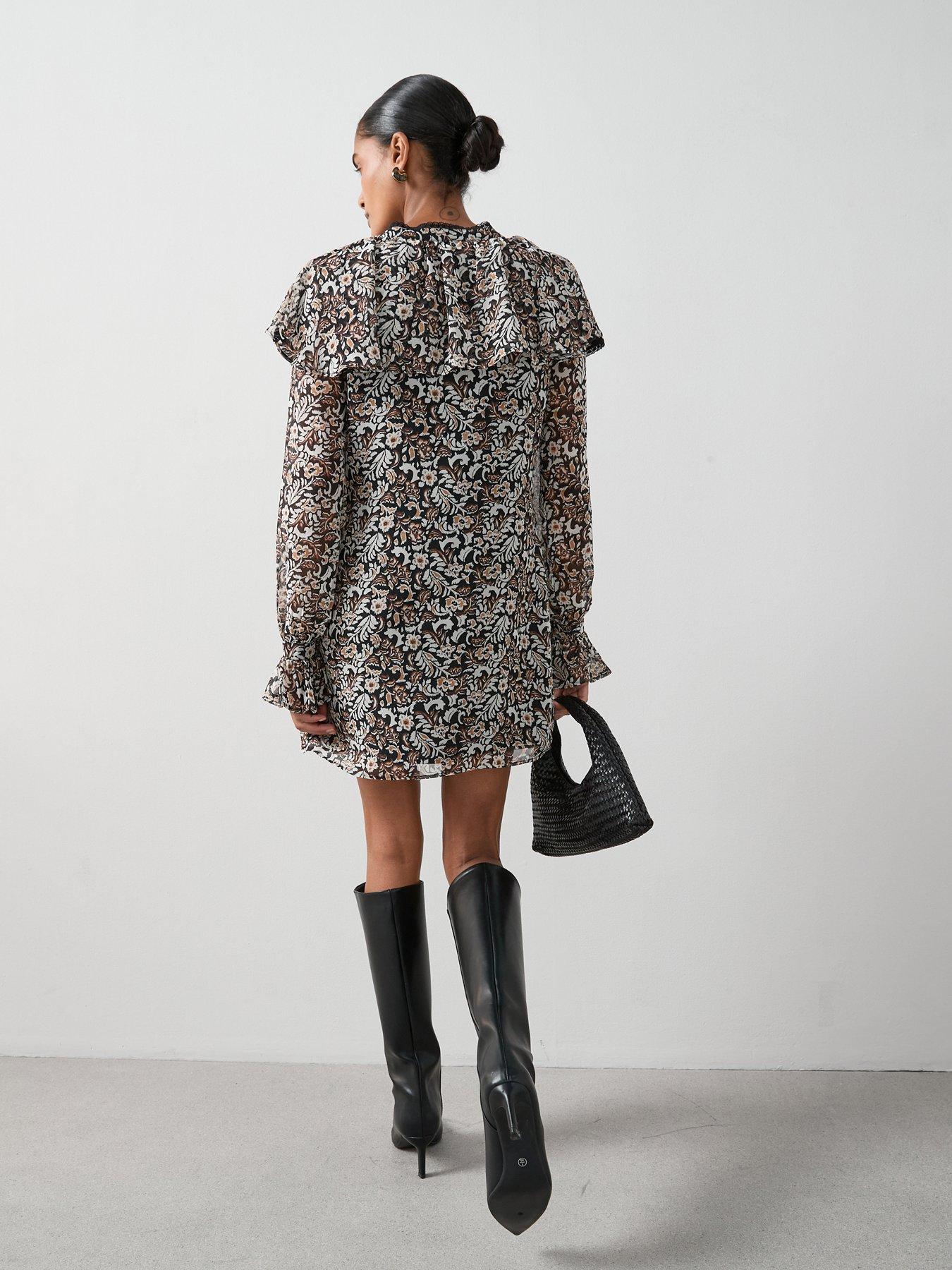 the-very-collection-printed-ruffle-front-mini-dress-printstillFront