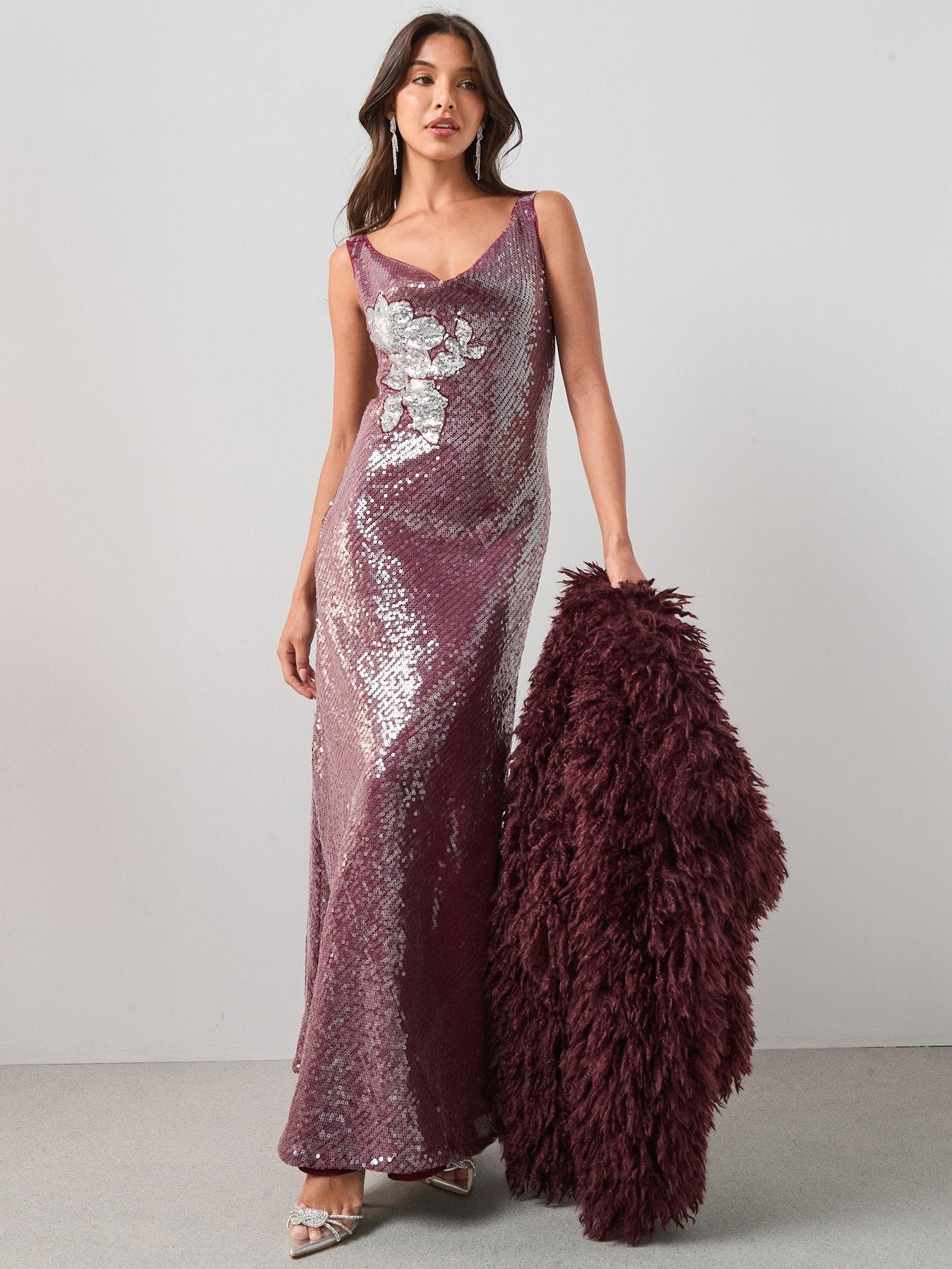 the-very-collection-floral-sequin-cowl-maxi-dress-burgundy