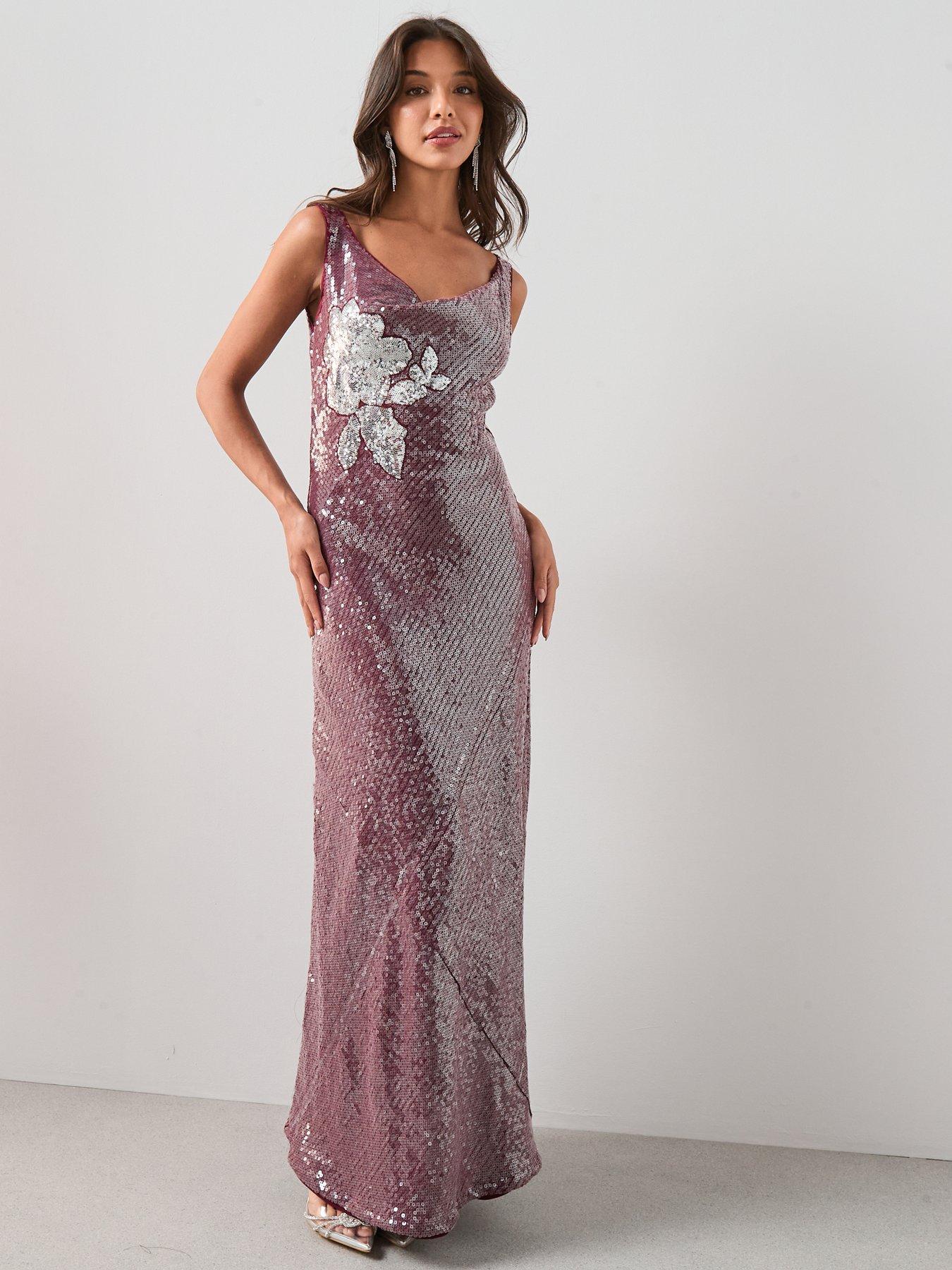 the-very-collection-floral-sequin-cowl-maxi-dress-burgundyoutfit
