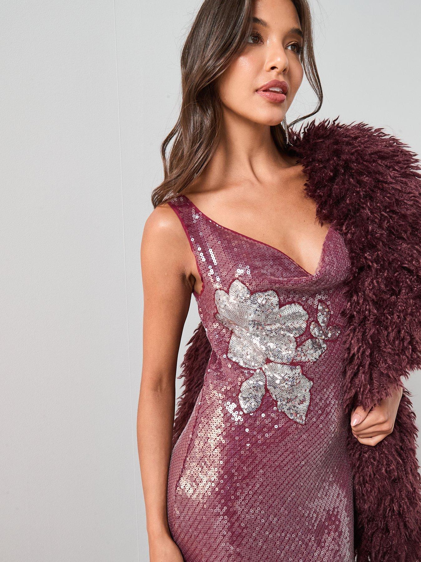 the-very-collection-floral-sequin-cowl-maxi-dress-burgundydetail