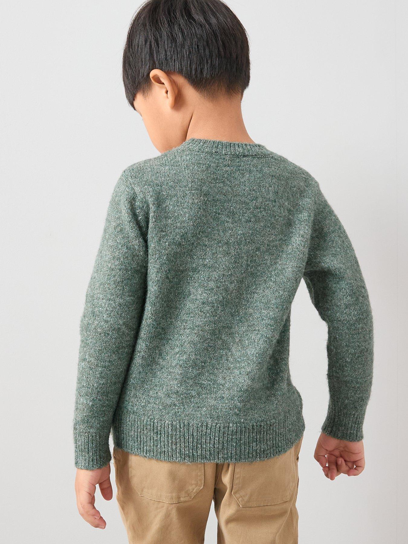 the-very-collection-boys-animal-character-applique-knitted-jumper-greenstillFront
