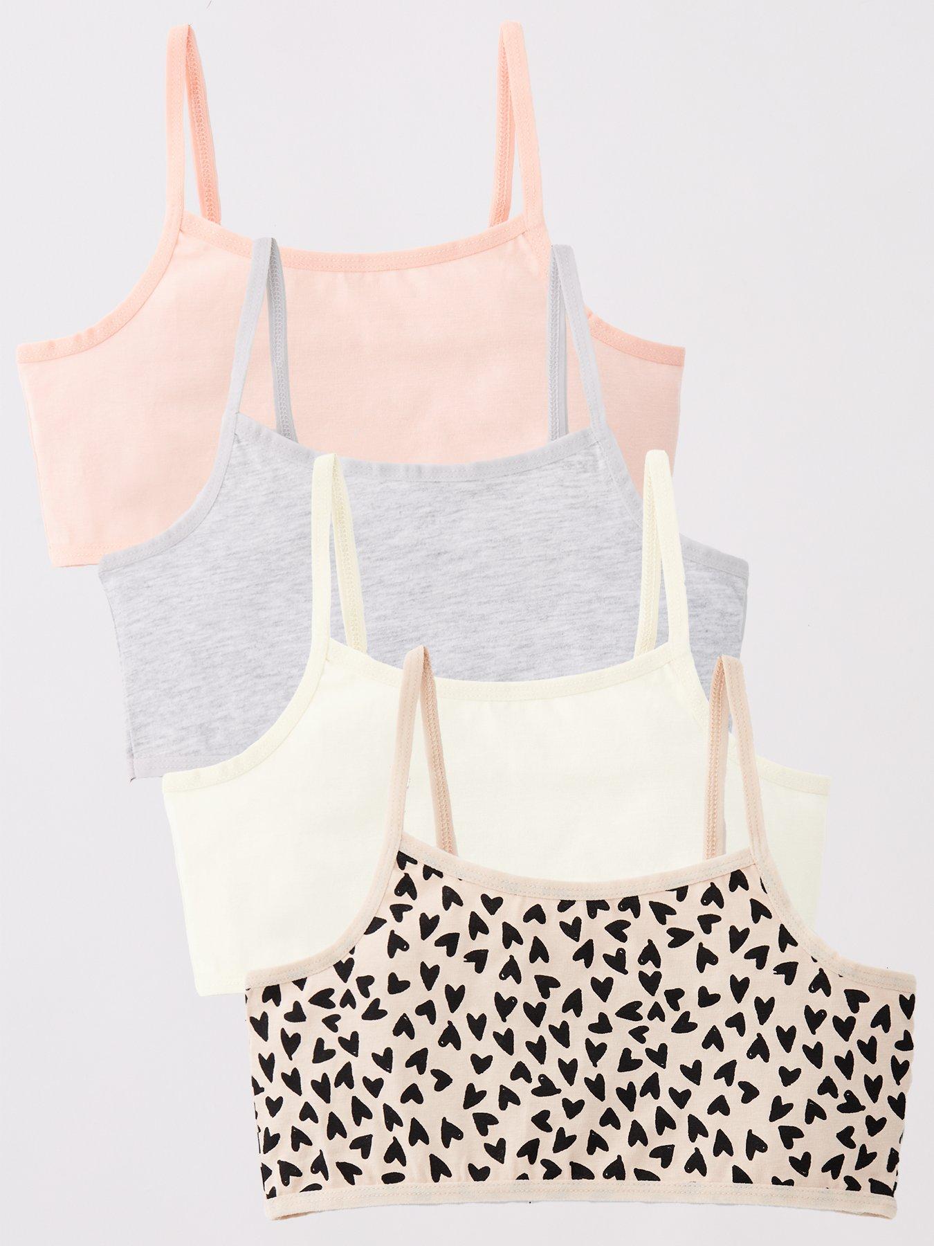 The Very Collection Girls 4 Pack Crop Tops - Multi