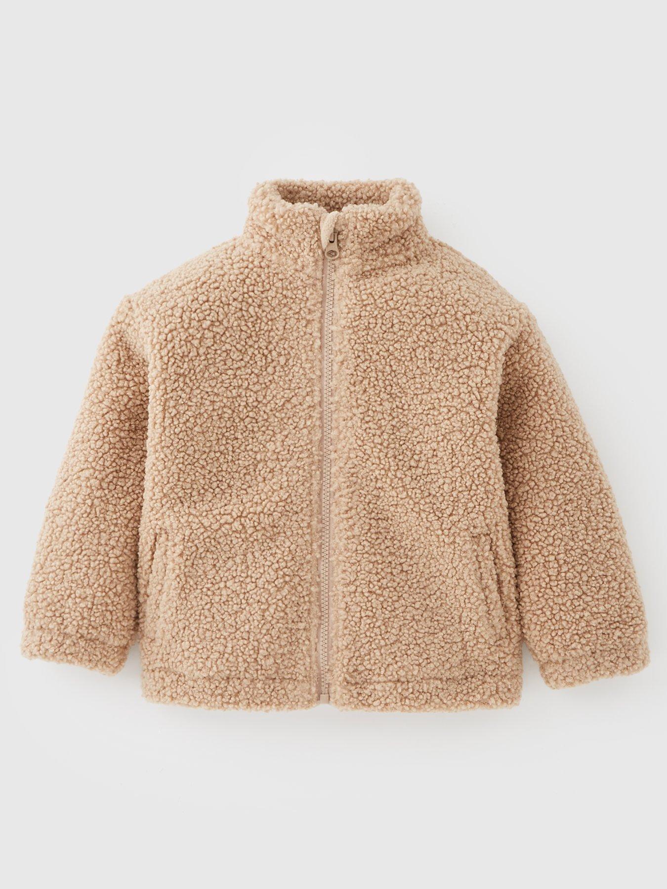 mini-v-by-very-boys-borg-funnel-neck-zip-up-jacket-brown