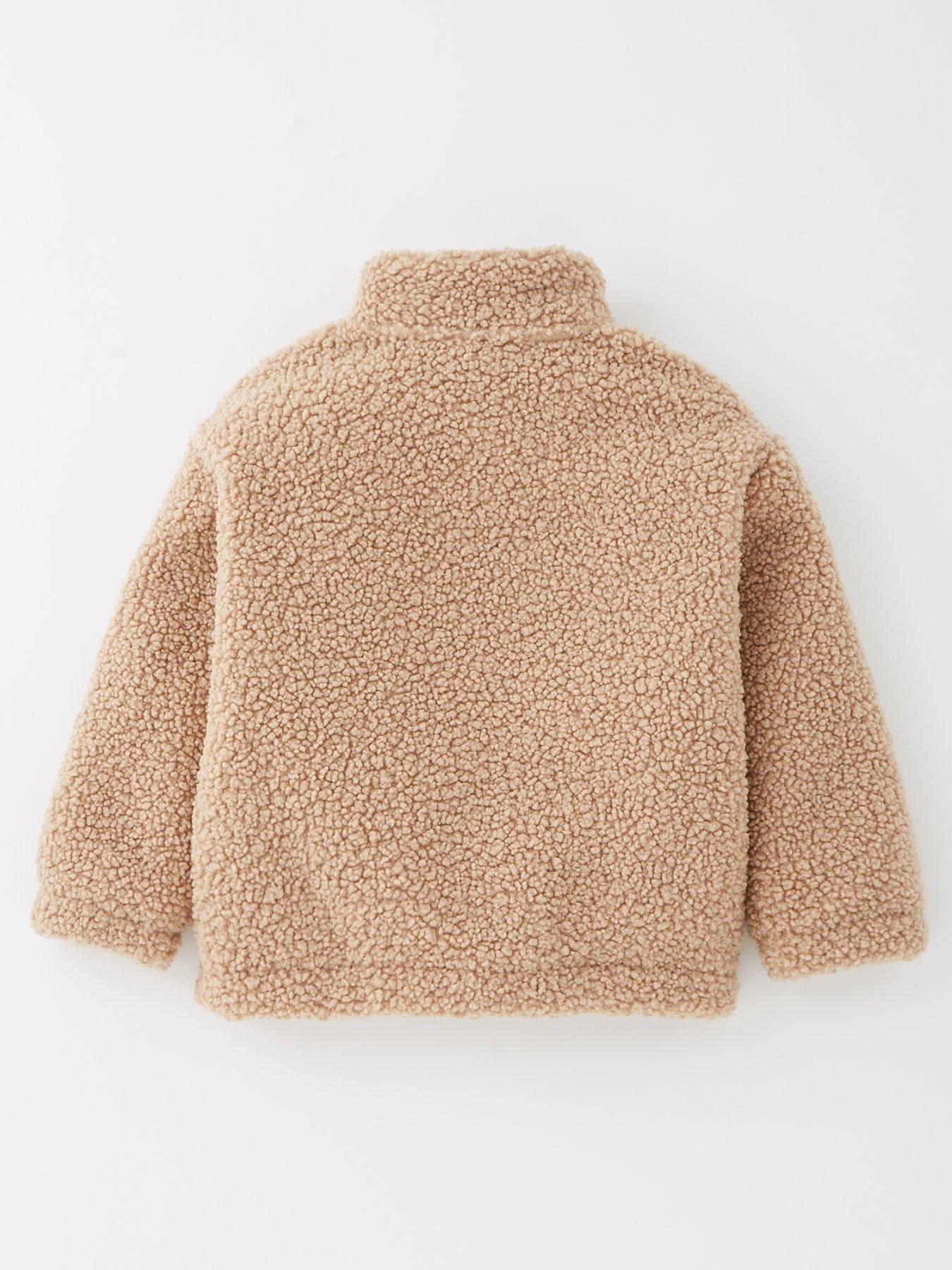 mini-v-by-very-boys-borg-funnel-neck-zip-up-jacket-brownback