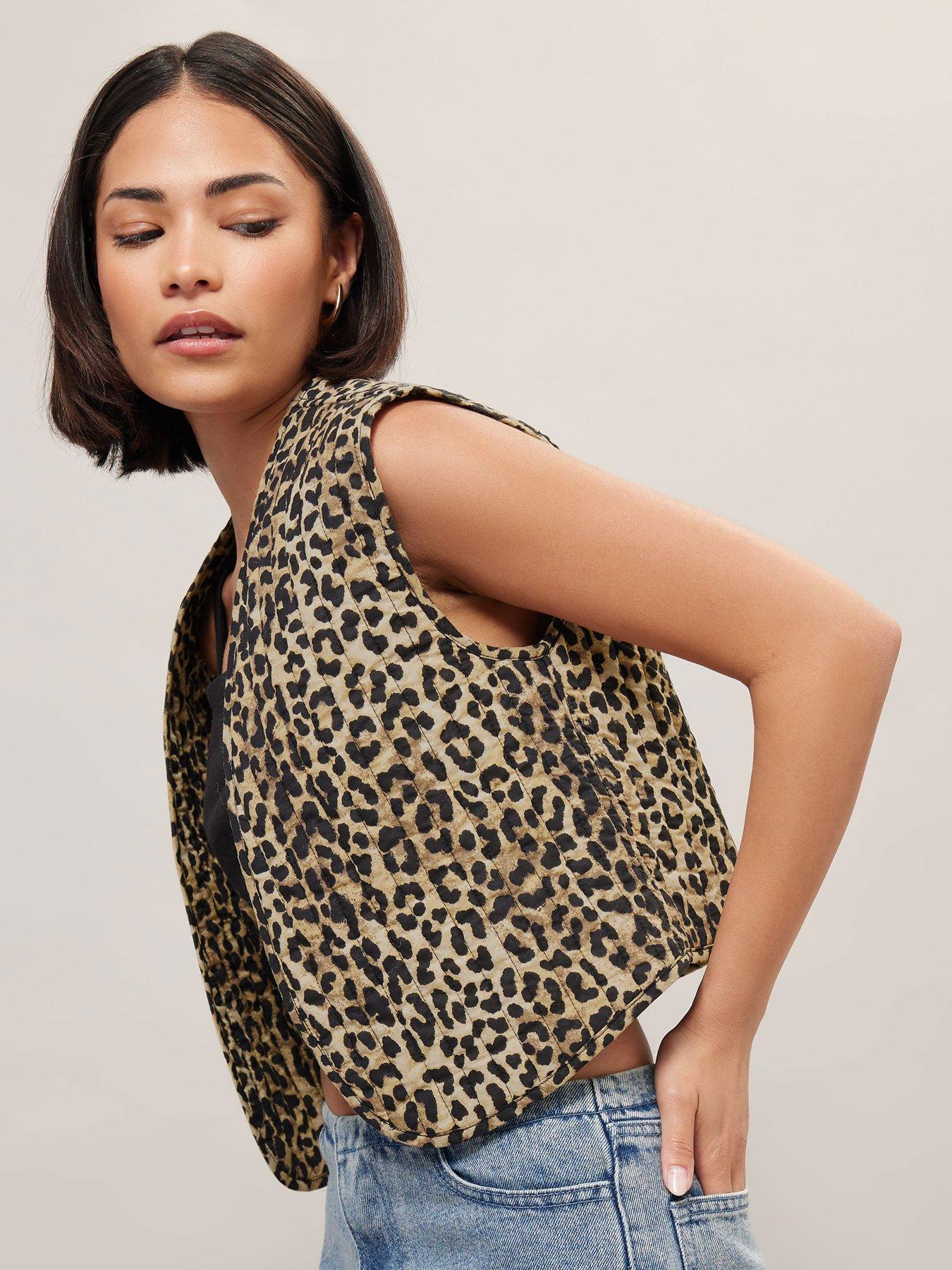 undefined Leopard Woven Jacket - Natural