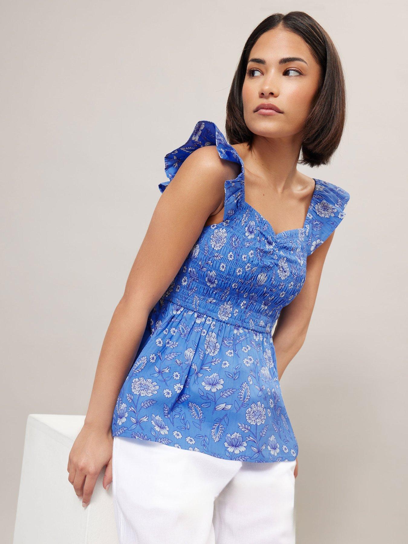 Image of PixieGirl Floral Shirred Top