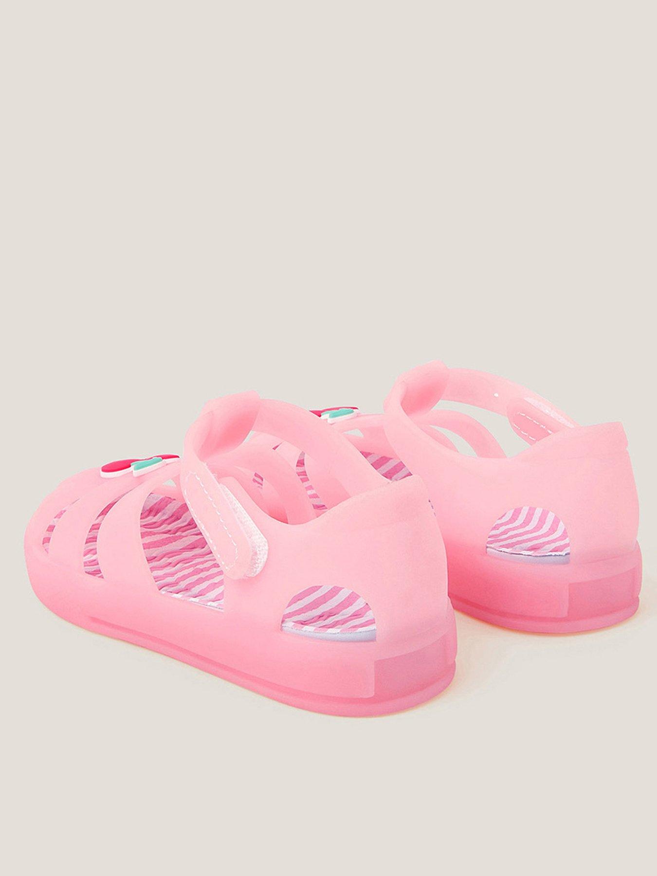 Image 3 of 3 of Monsoon Baby Girls Cherry Jelly Sandals - Pink